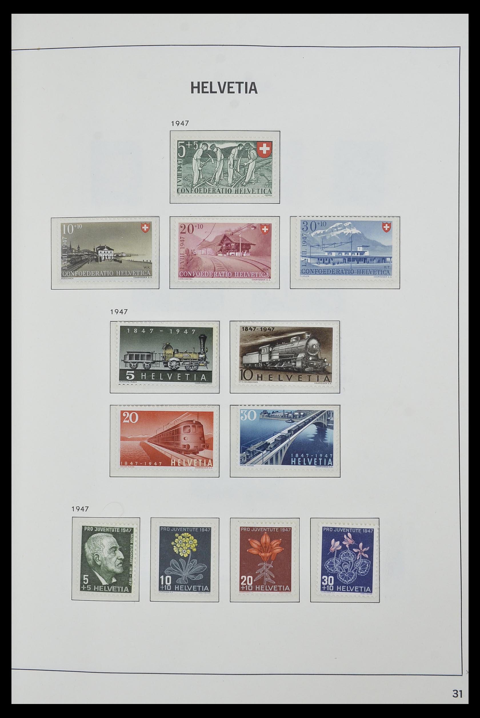 33556 031 - Postzegelverzameling 33556 Zwitserland 1862-2000.
