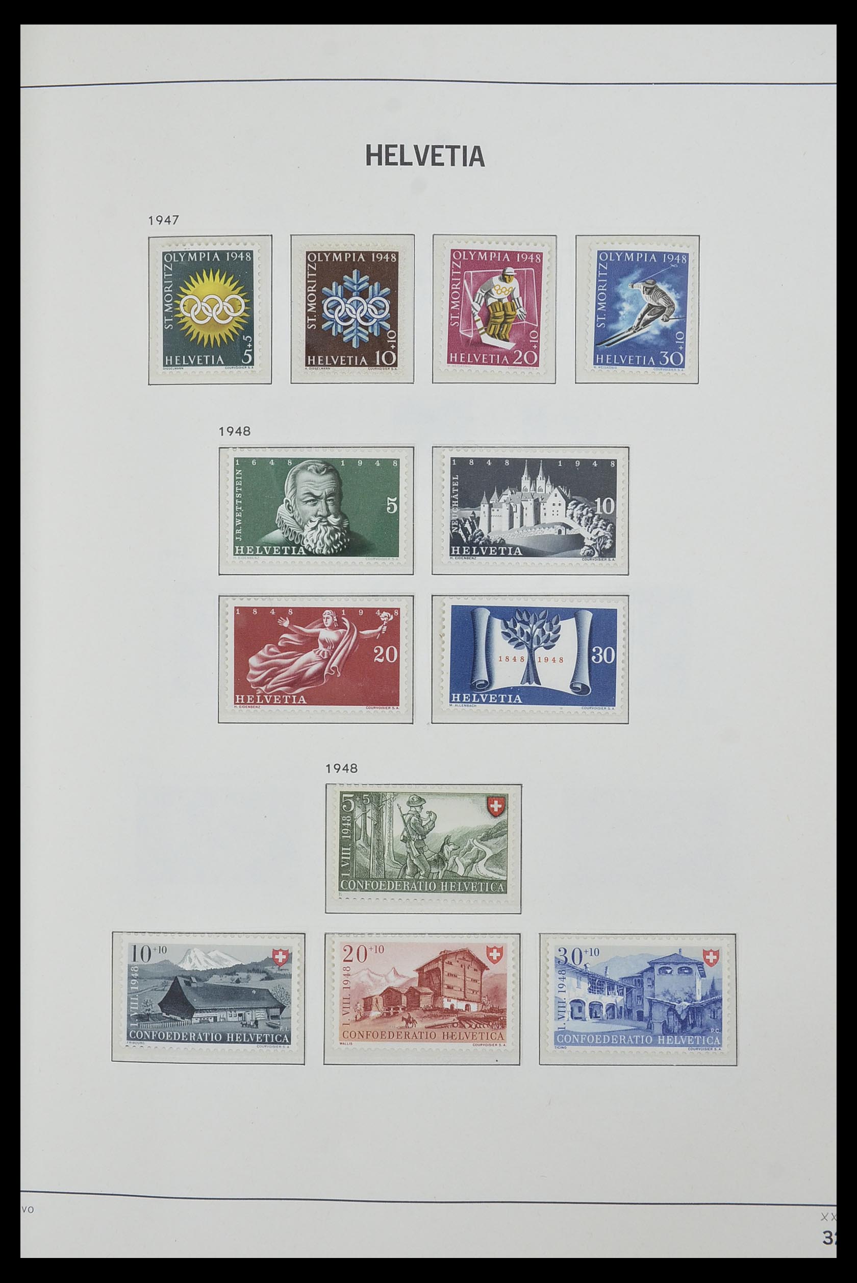 33556 032 - Postzegelverzameling 33556 Zwitserland 1862-2000.