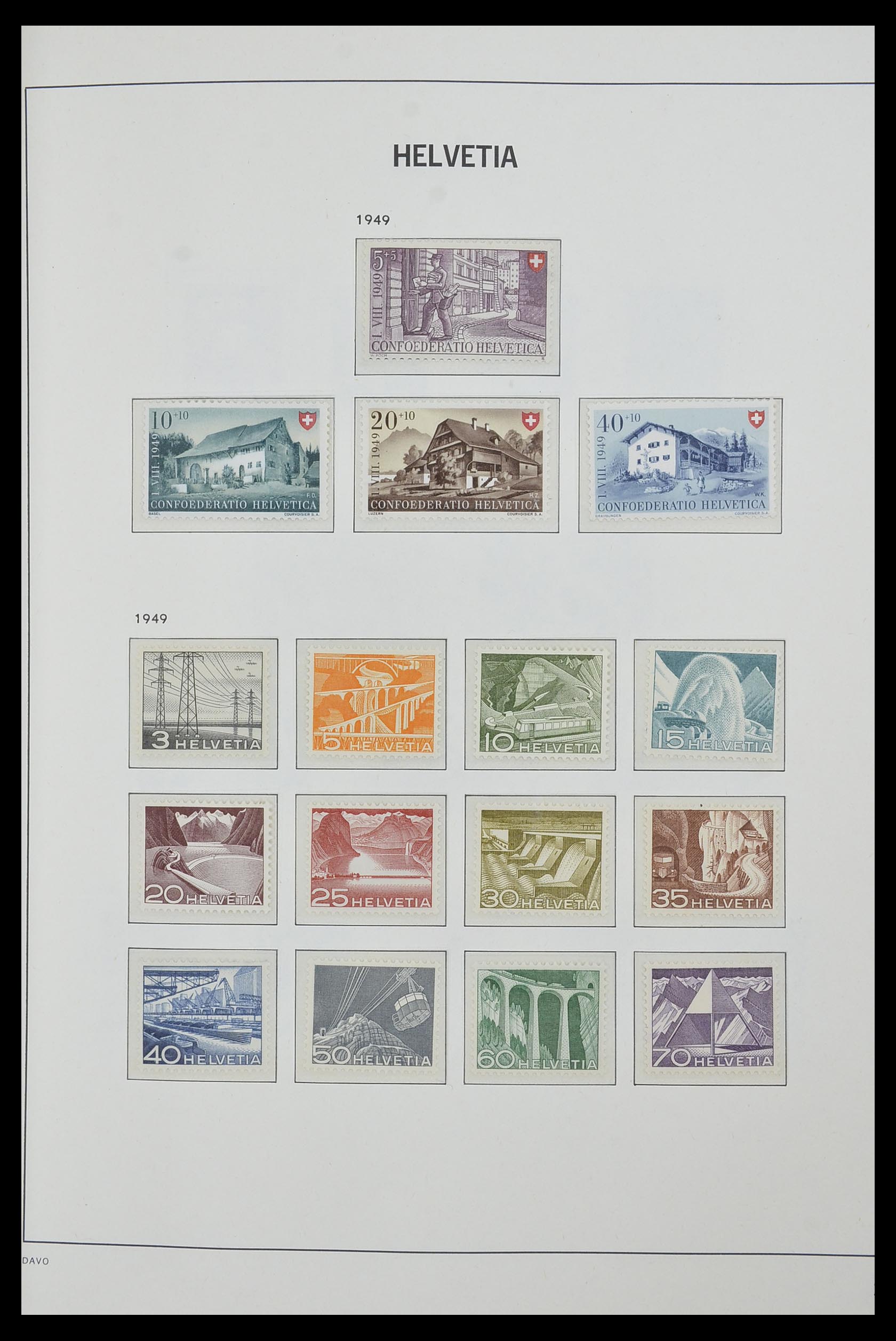 33556 034 - Postzegelverzameling 33556 Zwitserland 1862-2000.