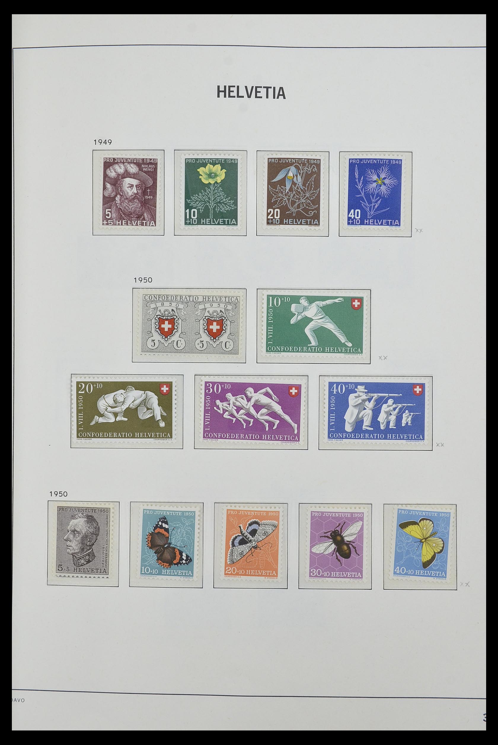 33556 035 - Postzegelverzameling 33556 Zwitserland 1862-2000.
