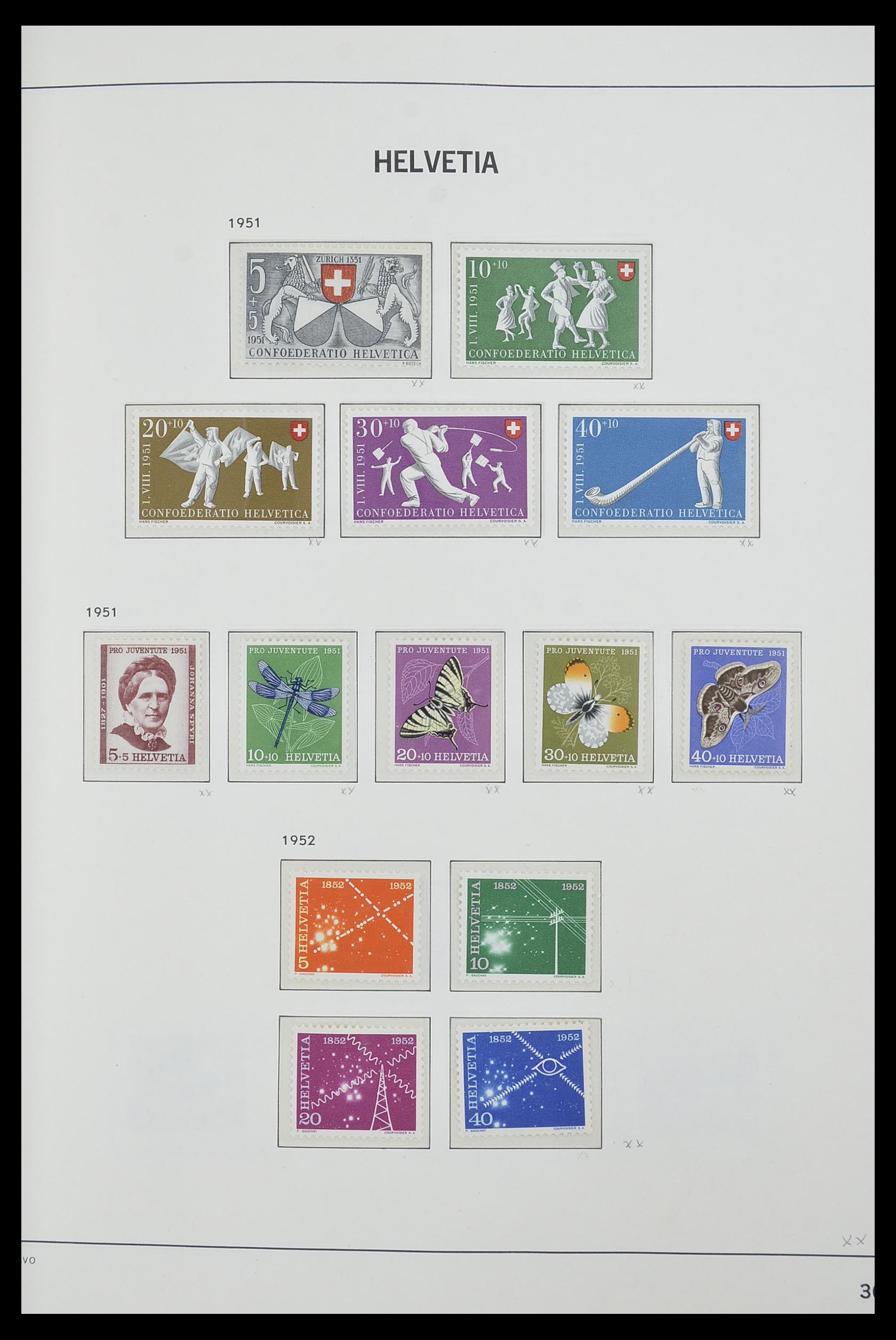 33556 036 - Stamp collection 33556 Switzerland 1862-2000.