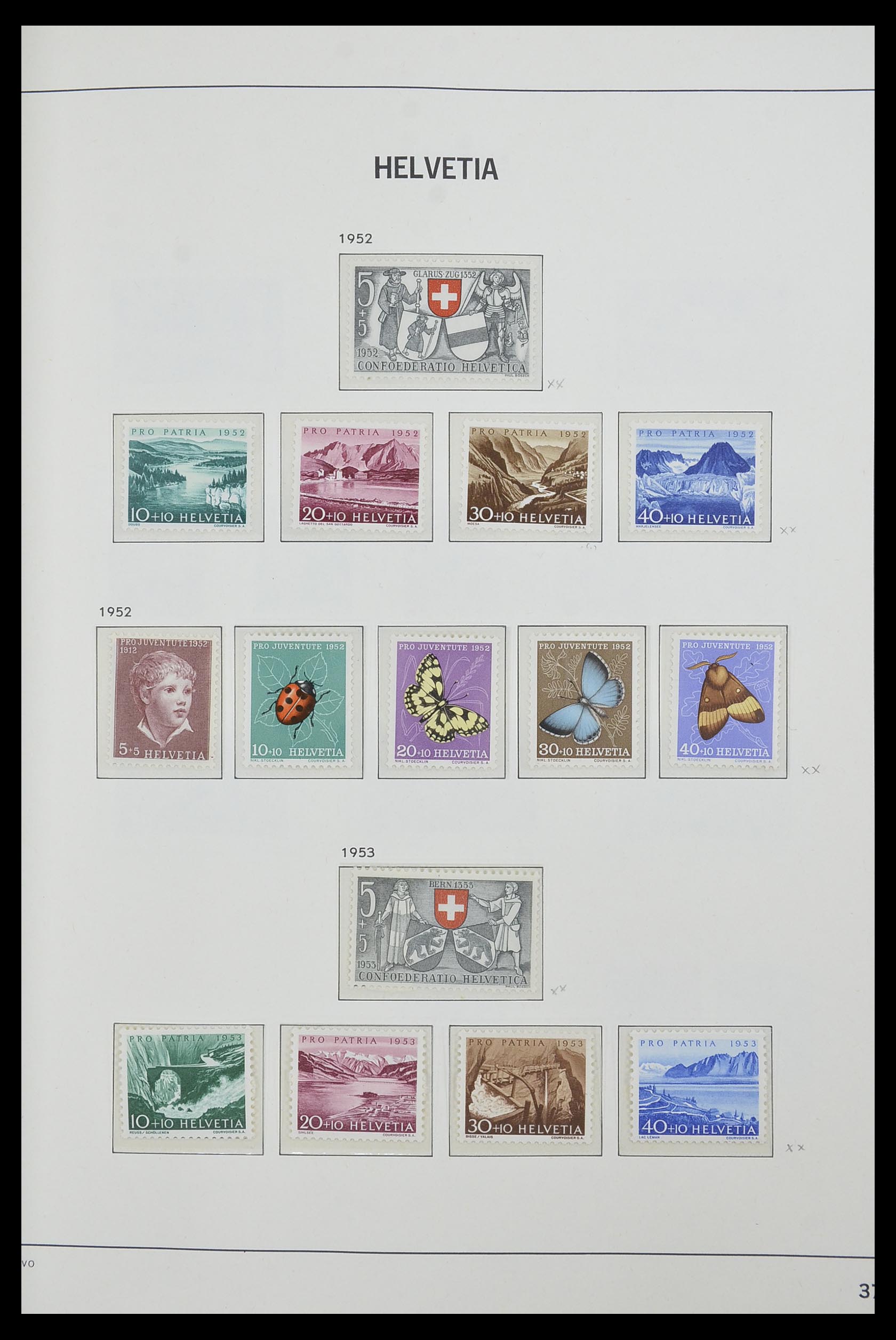 33556 037 - Postzegelverzameling 33556 Zwitserland 1862-2000.