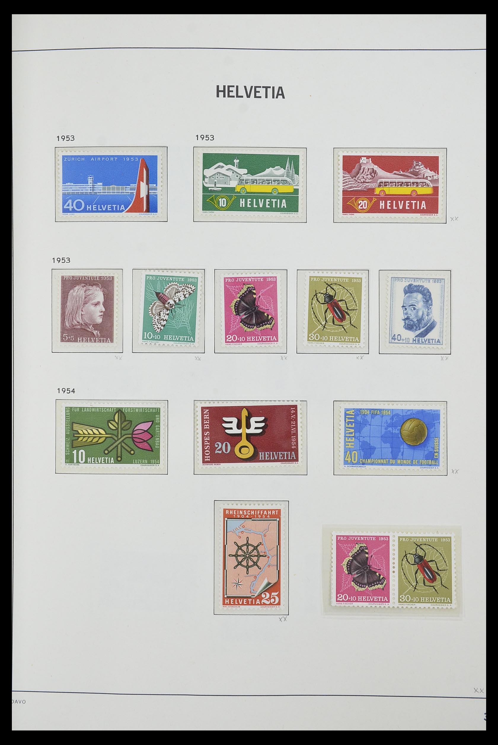 33556 038 - Postzegelverzameling 33556 Zwitserland 1862-2000.