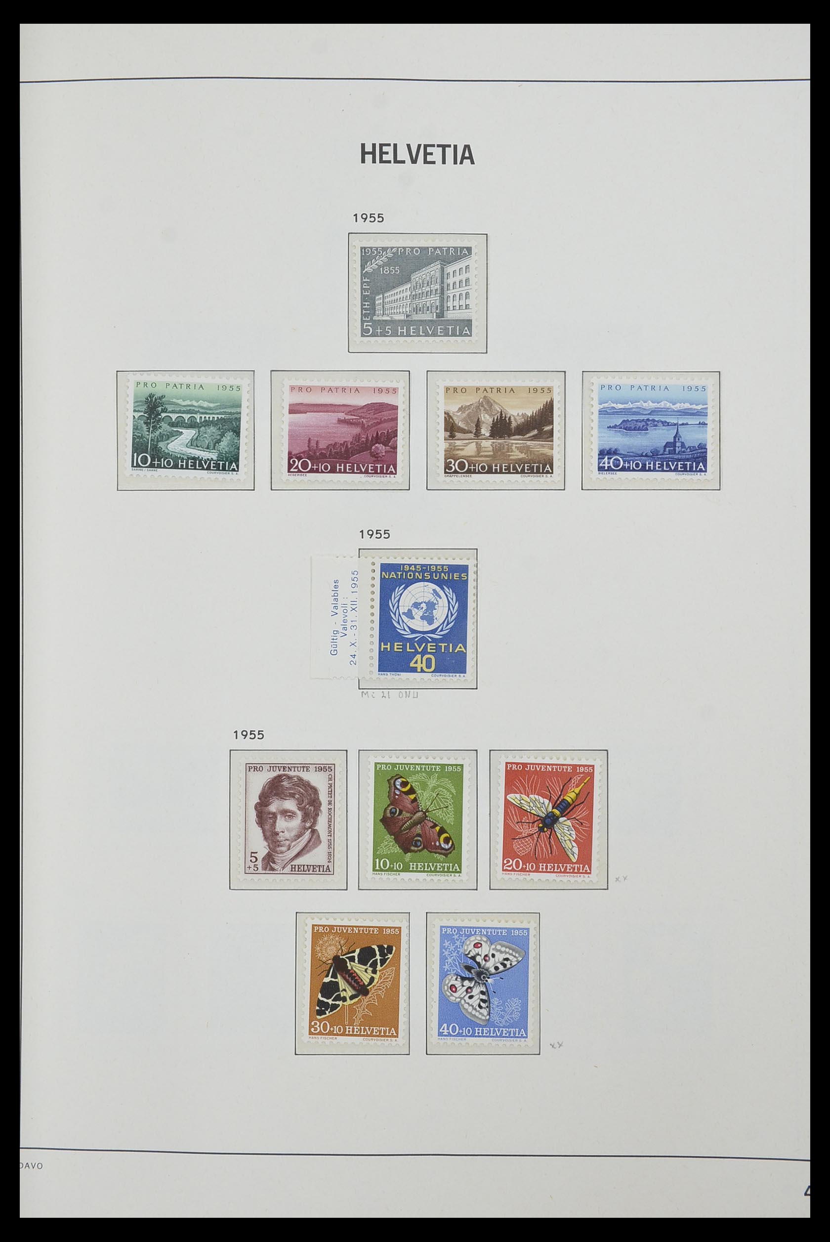 33556 040 - Postzegelverzameling 33556 Zwitserland 1862-2000.