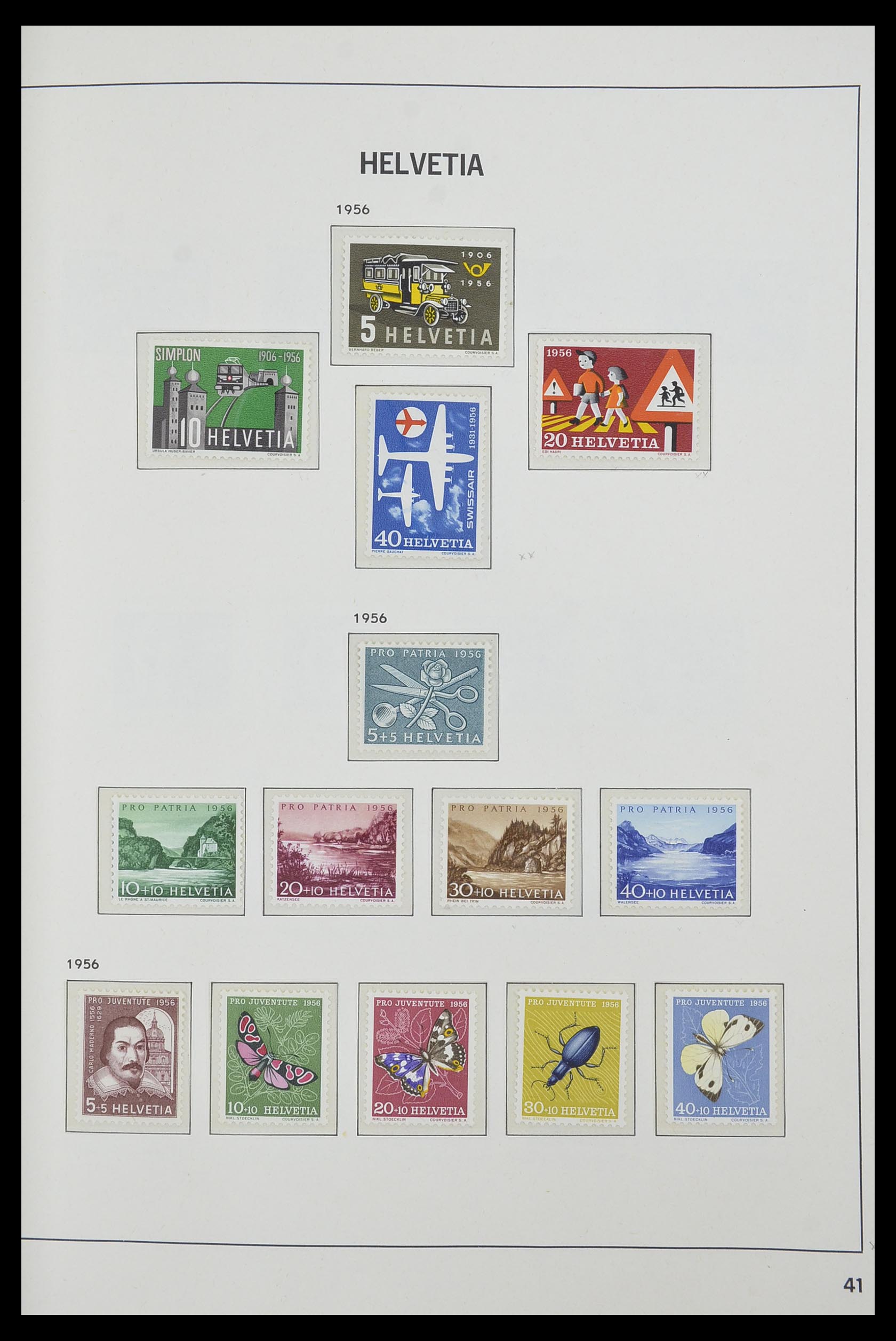 33556 041 - Postzegelverzameling 33556 Zwitserland 1862-2000.