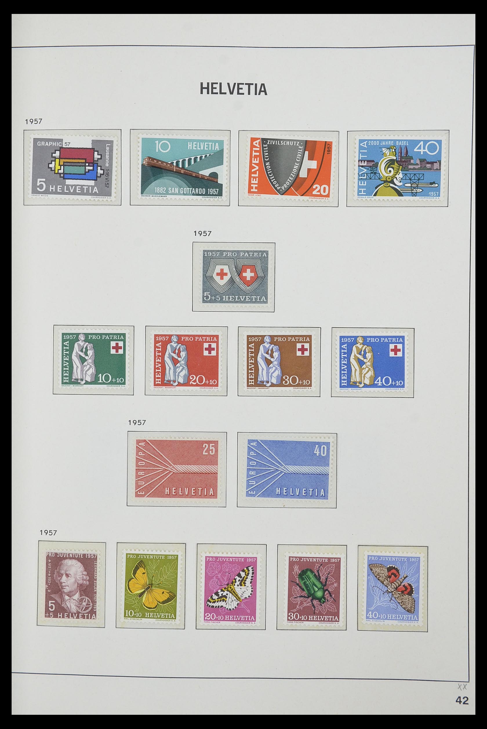 33556 042 - Postzegelverzameling 33556 Zwitserland 1862-2000.