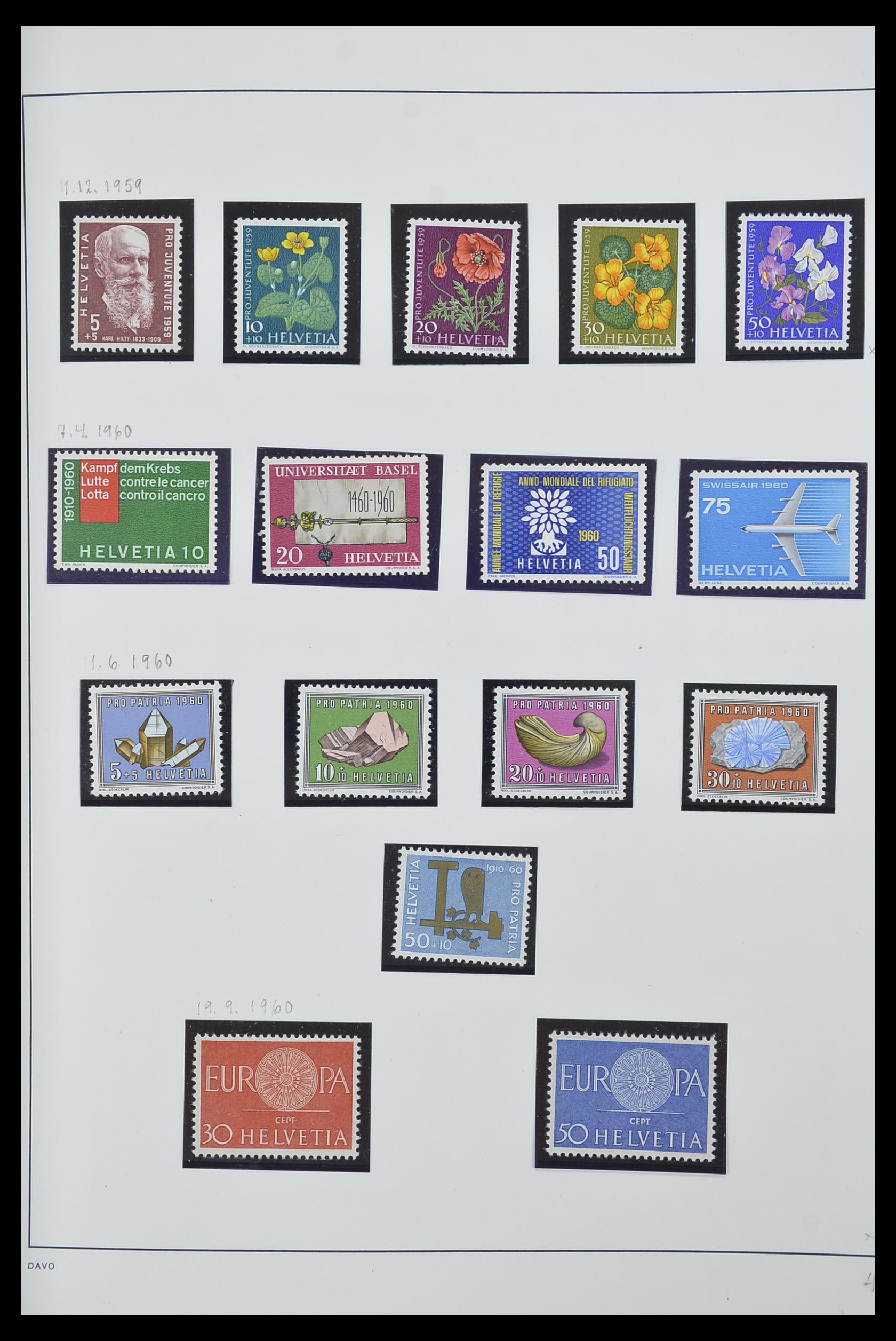 33556 045 - Postzegelverzameling 33556 Zwitserland 1862-2000.