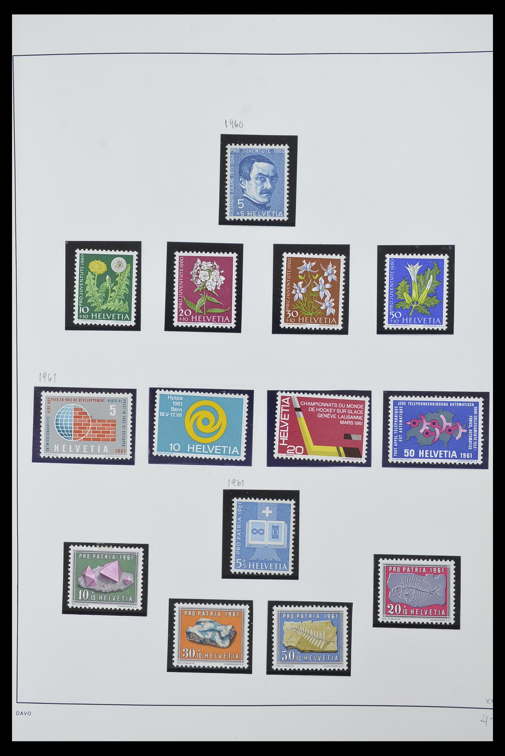 33556 047 - Postzegelverzameling 33556 Zwitserland 1862-2000.
