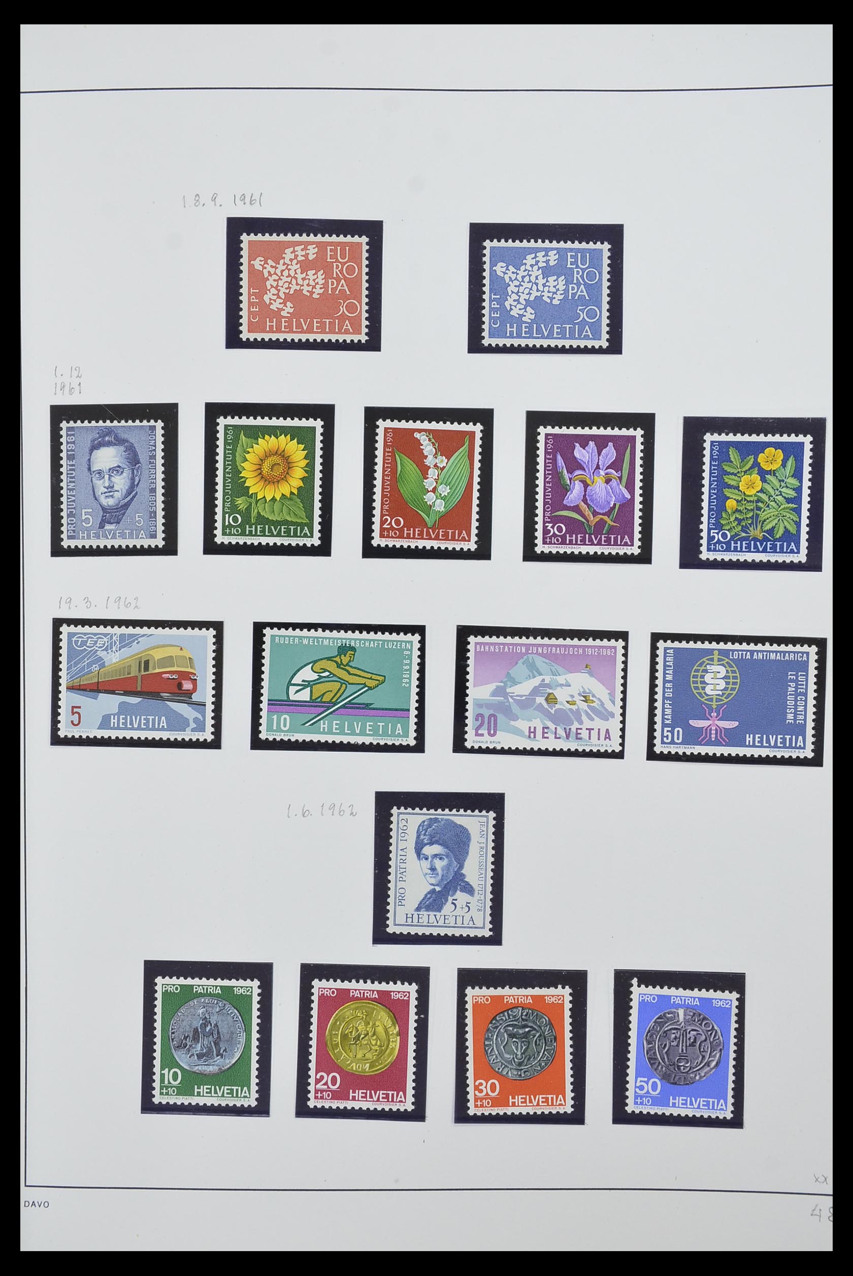 33556 048 - Postzegelverzameling 33556 Zwitserland 1862-2000.