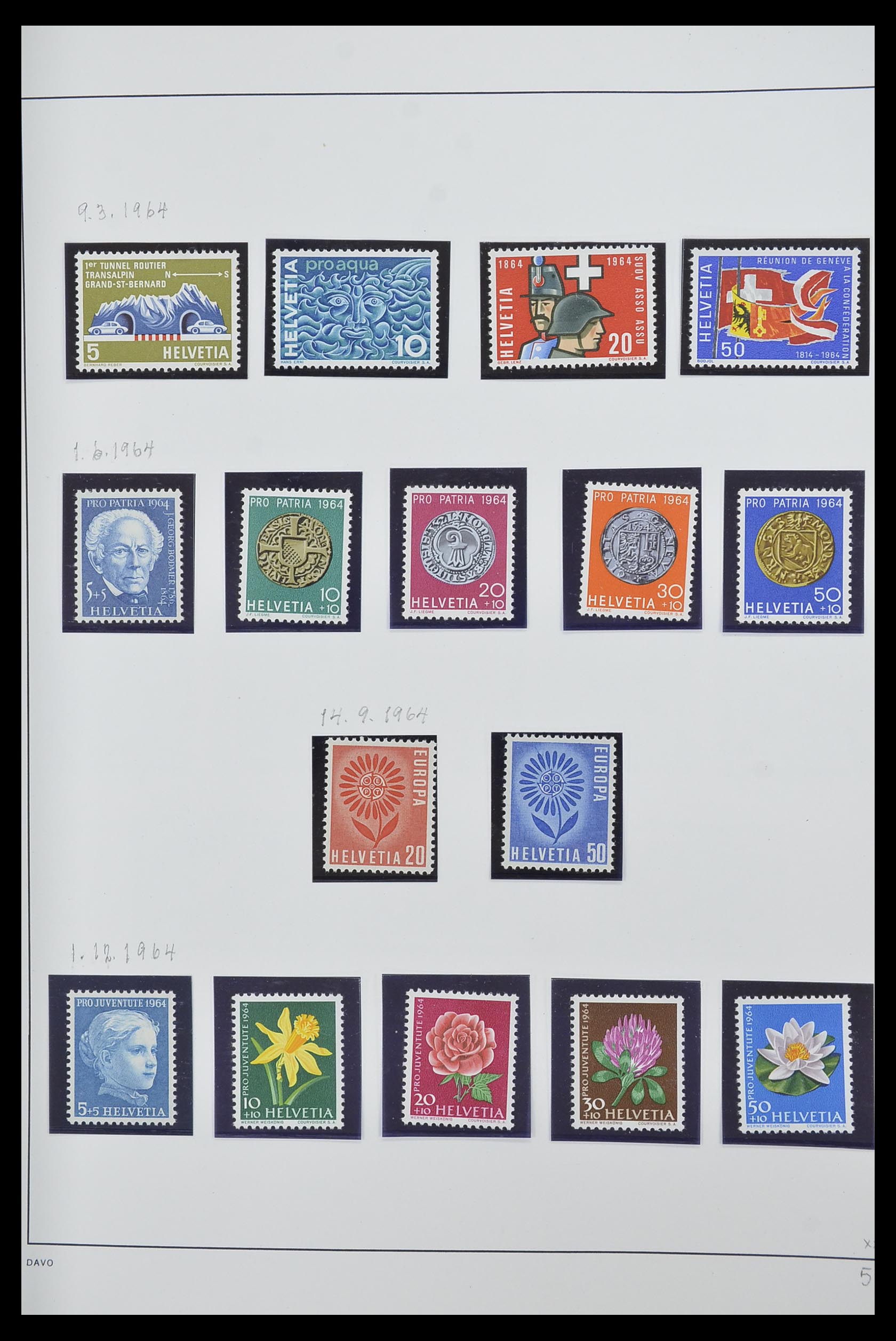 33556 051 - Postzegelverzameling 33556 Zwitserland 1862-2000.
