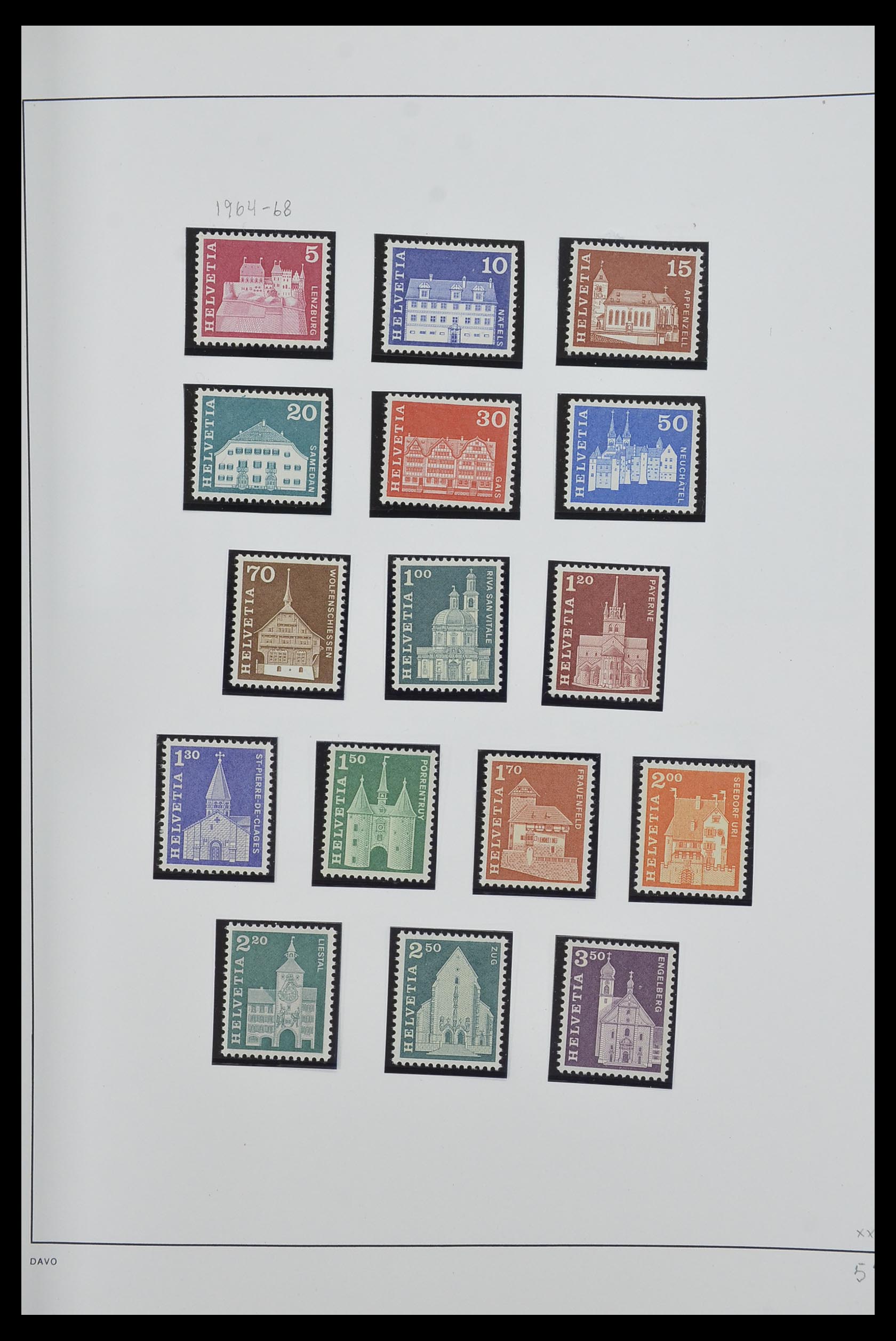 33556 053 - Postzegelverzameling 33556 Zwitserland 1862-2000.
