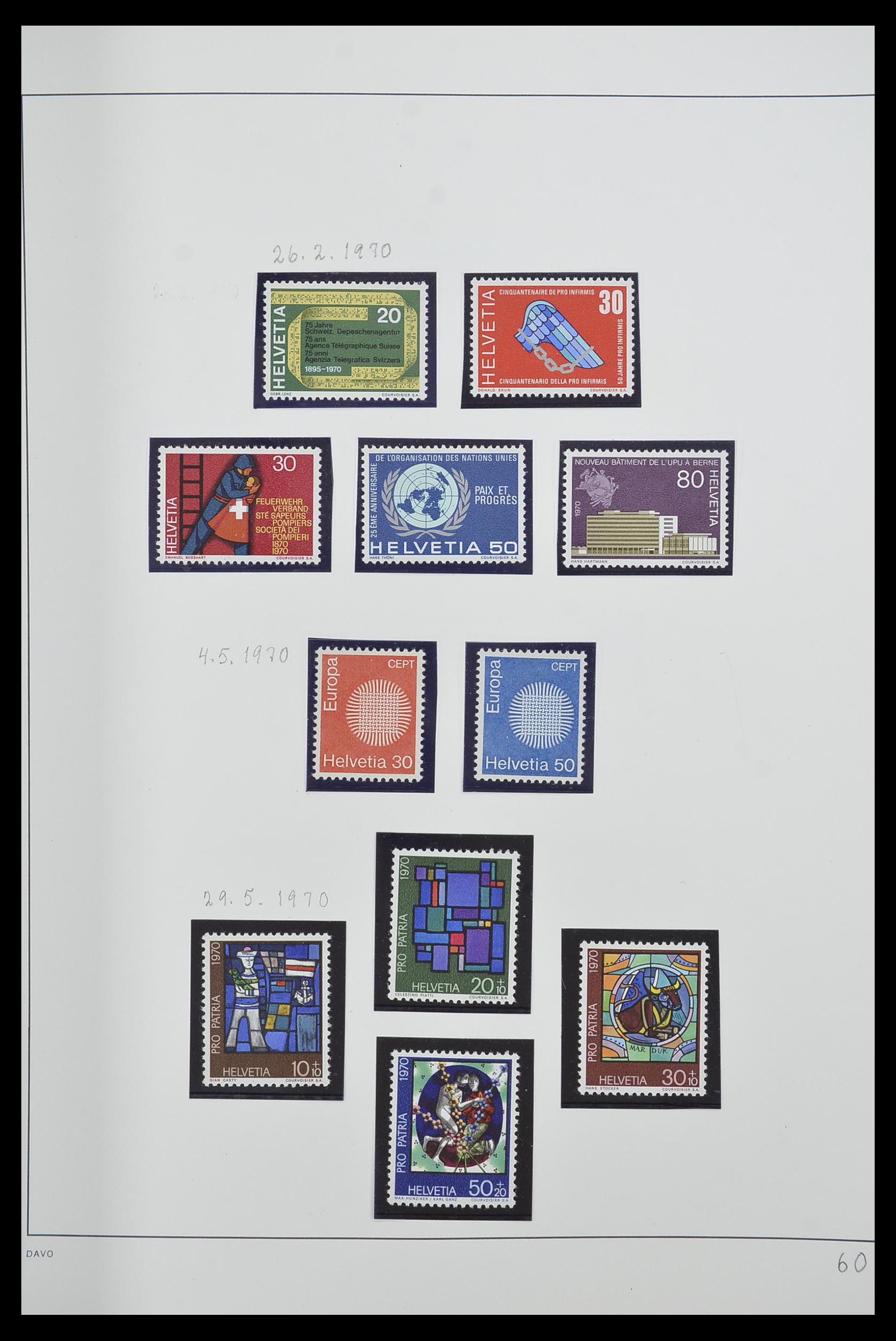 33556 060 - Stamp collection 33556 Switzerland 1862-2000.
