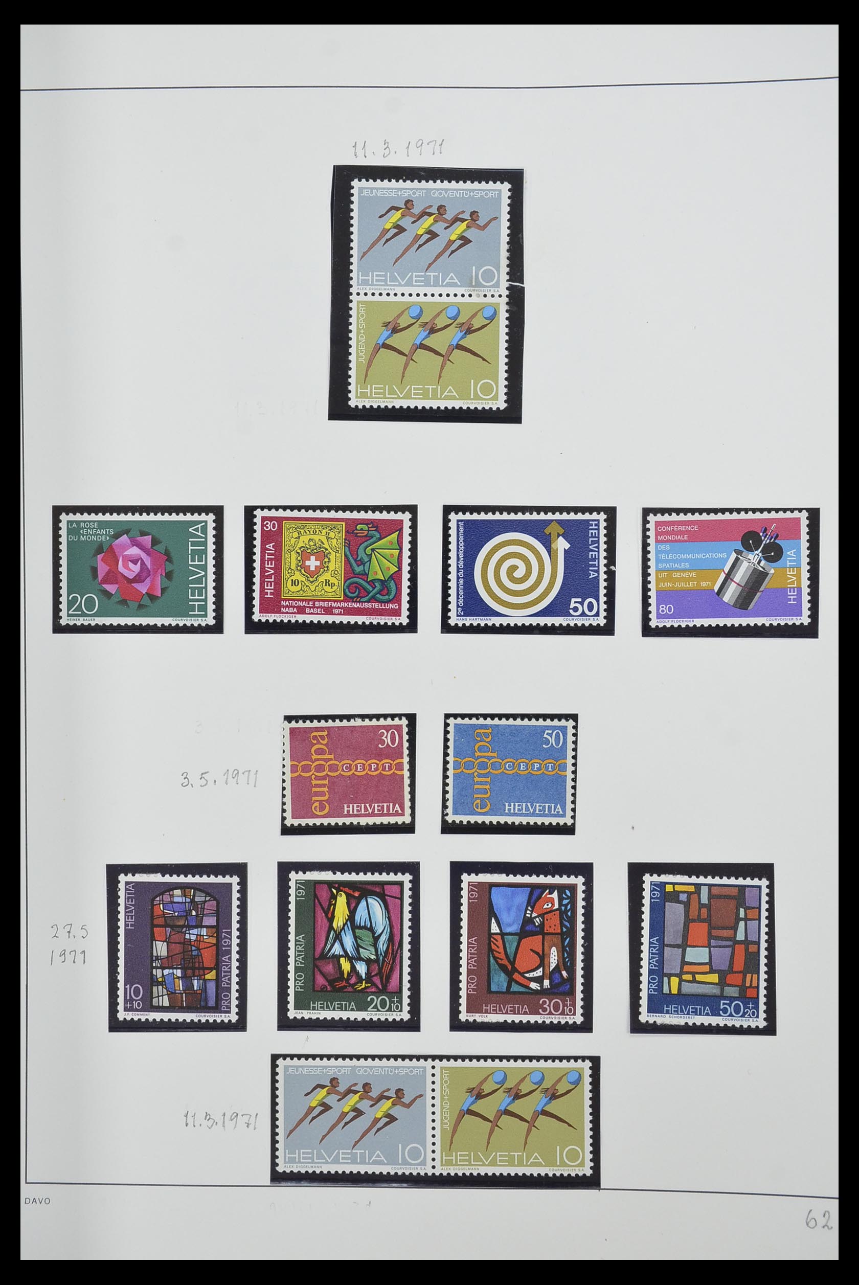 33556 062 - Stamp collection 33556 Switzerland 1862-2000.