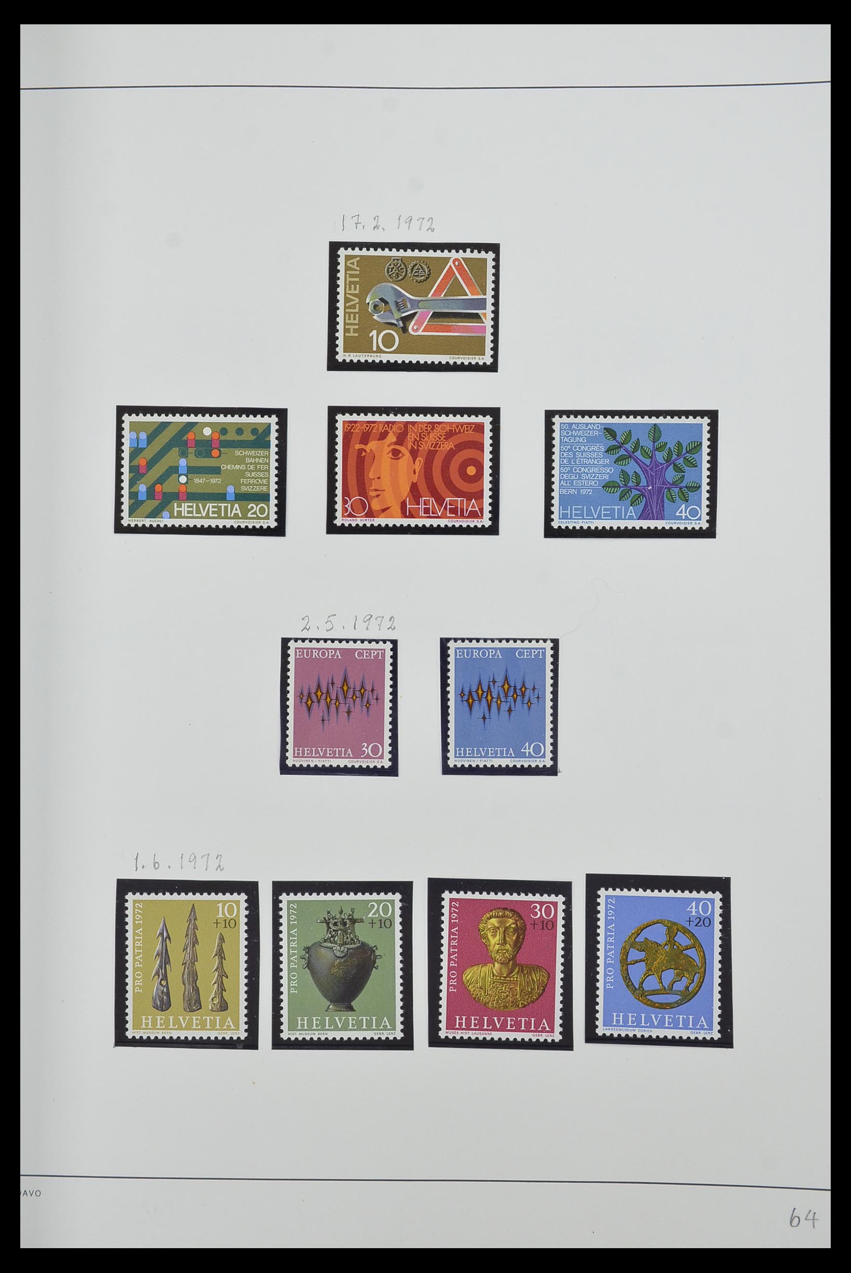 33556 064 - Stamp collection 33556 Switzerland 1862-2000.