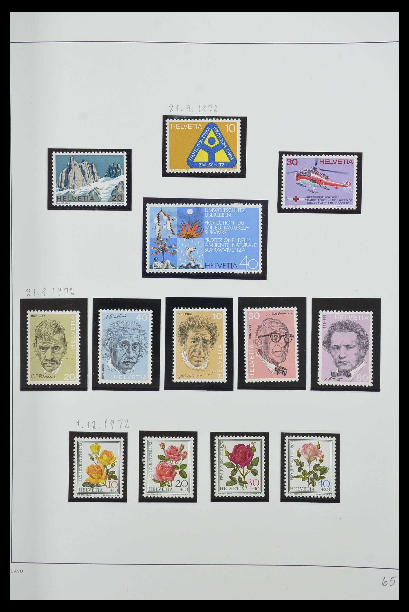 33556 065 - Stamp collection 33556 Switzerland 1862-2000.