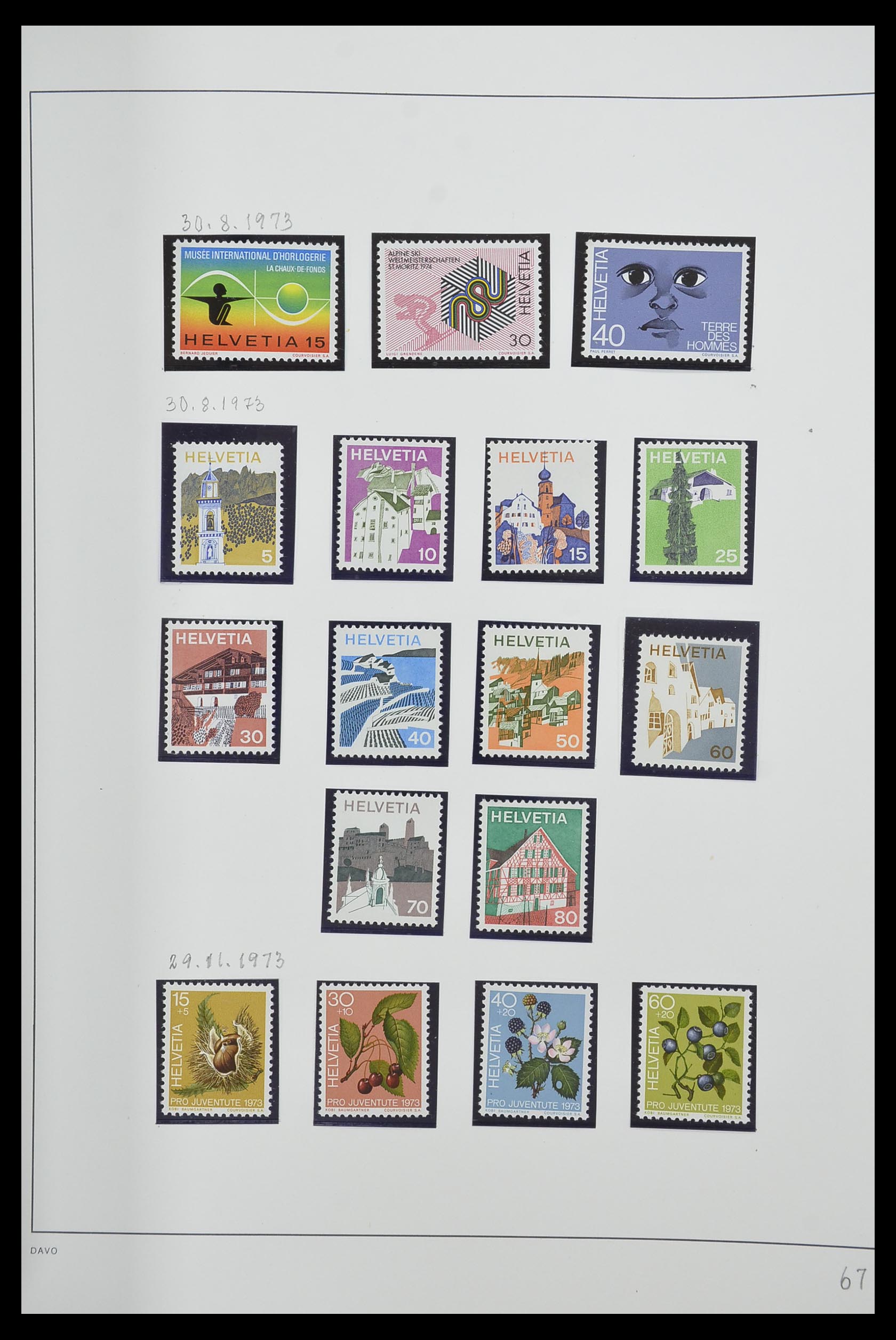 33556 067 - Stamp collection 33556 Switzerland 1862-2000.