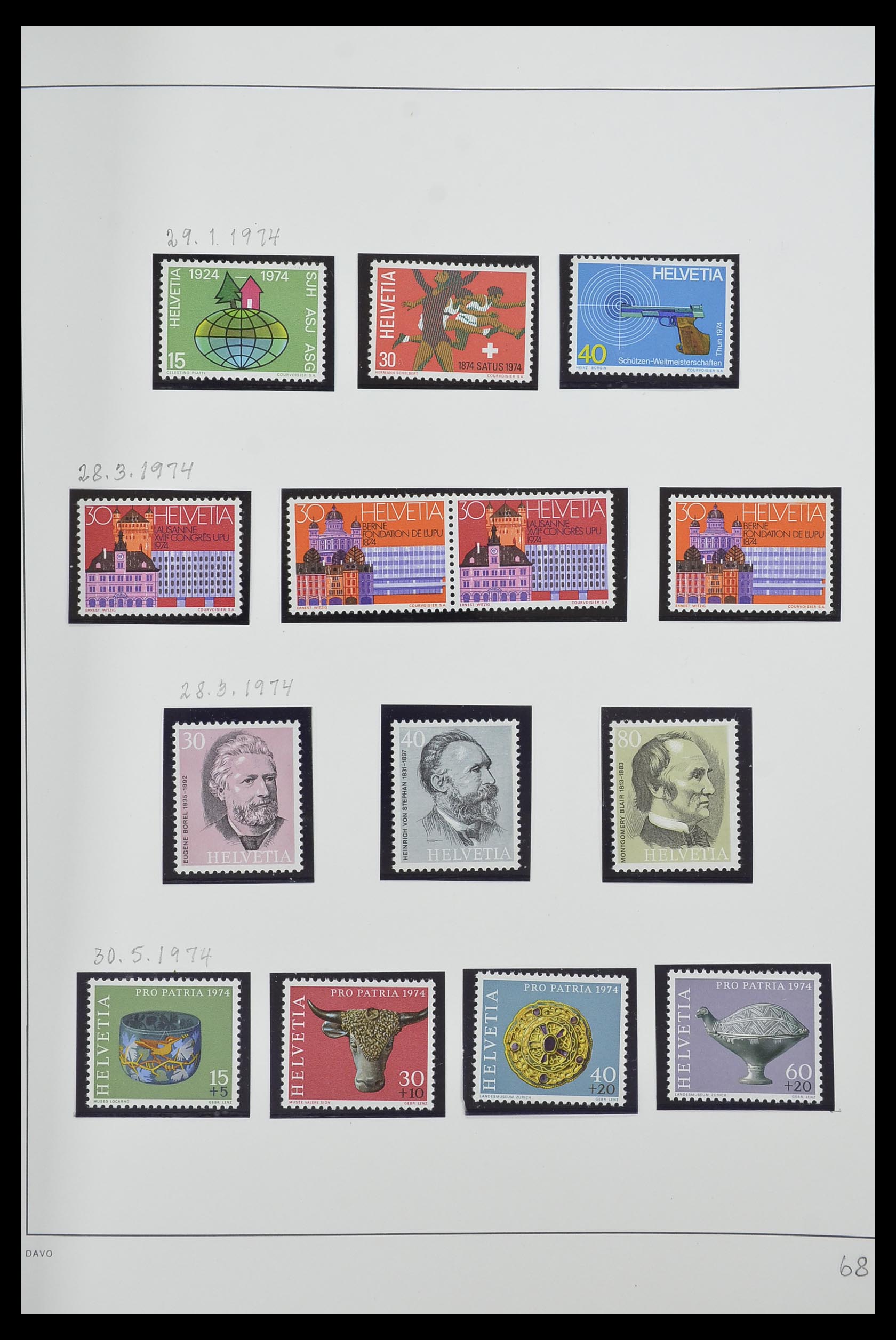 33556 068 - Stamp collection 33556 Switzerland 1862-2000.
