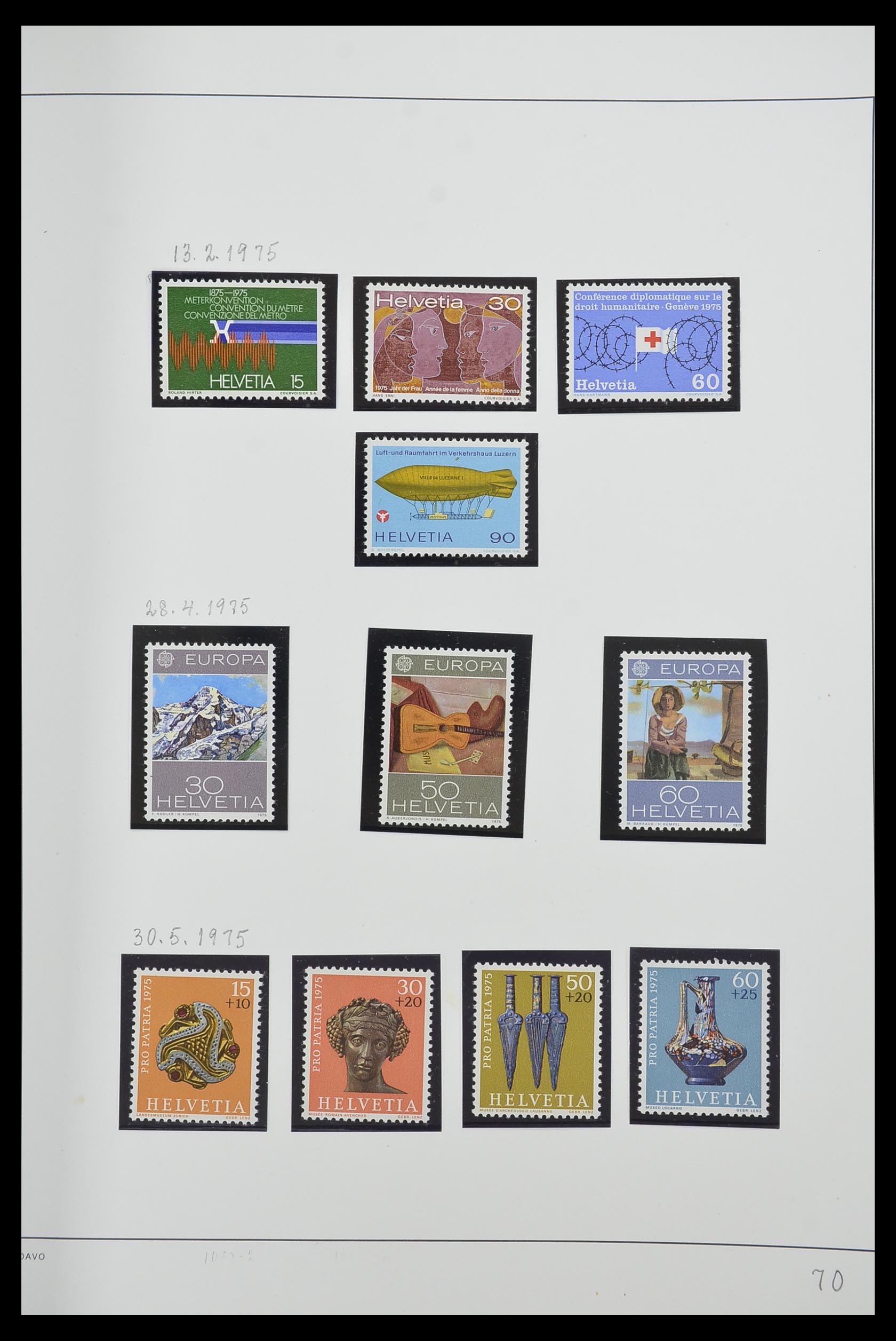 33556 070 - Stamp collection 33556 Switzerland 1862-2000.