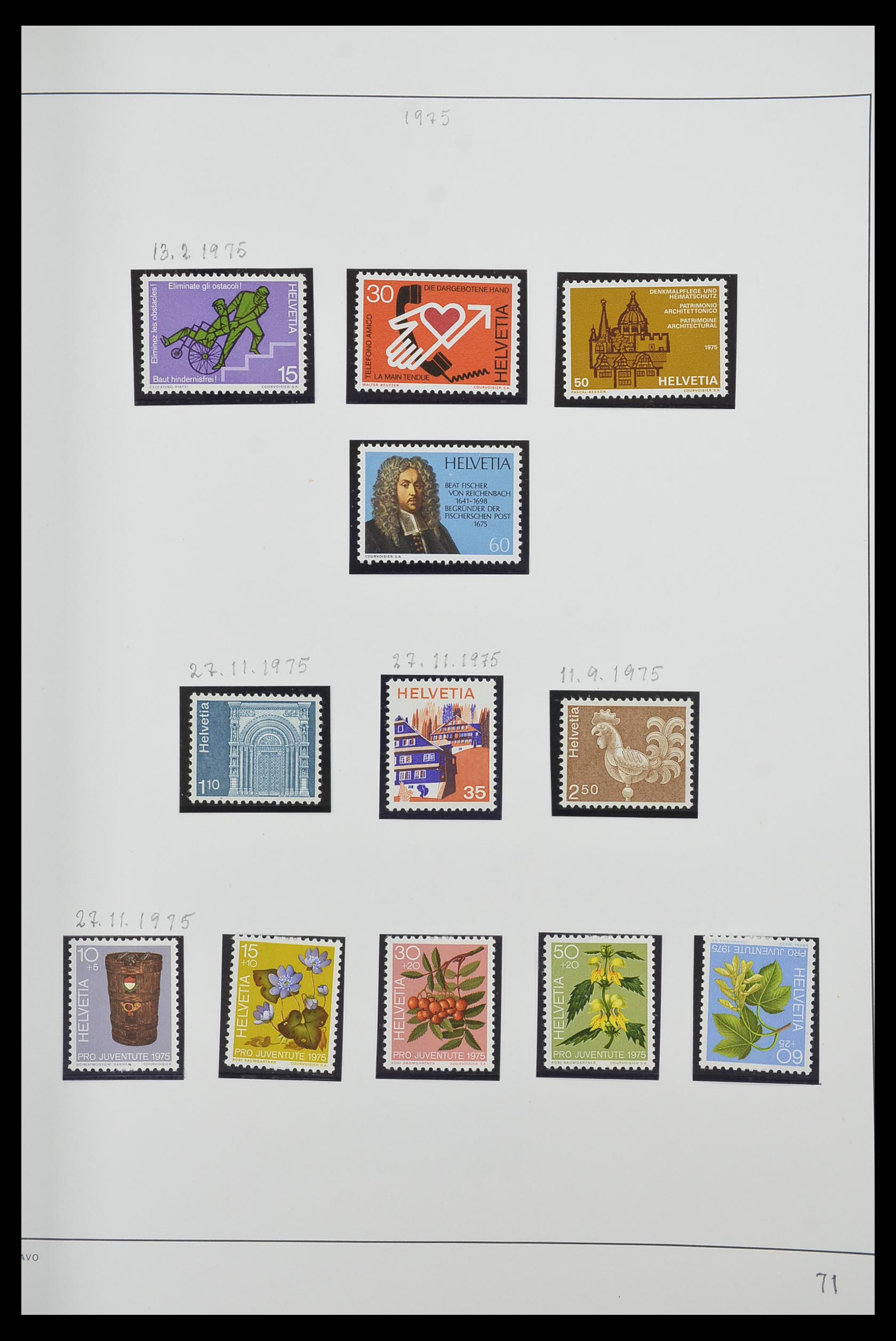 33556 071 - Stamp collection 33556 Switzerland 1862-2000.