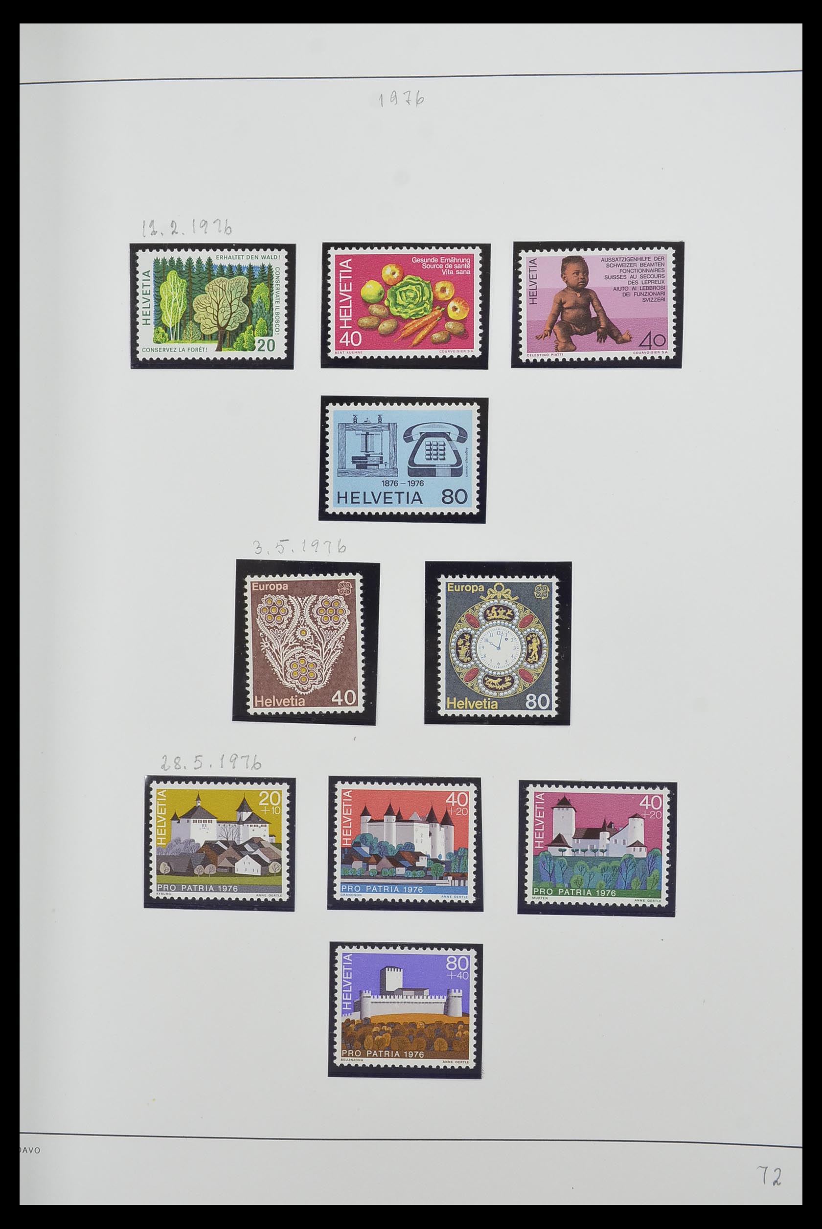 33556 072 - Stamp collection 33556 Switzerland 1862-2000.