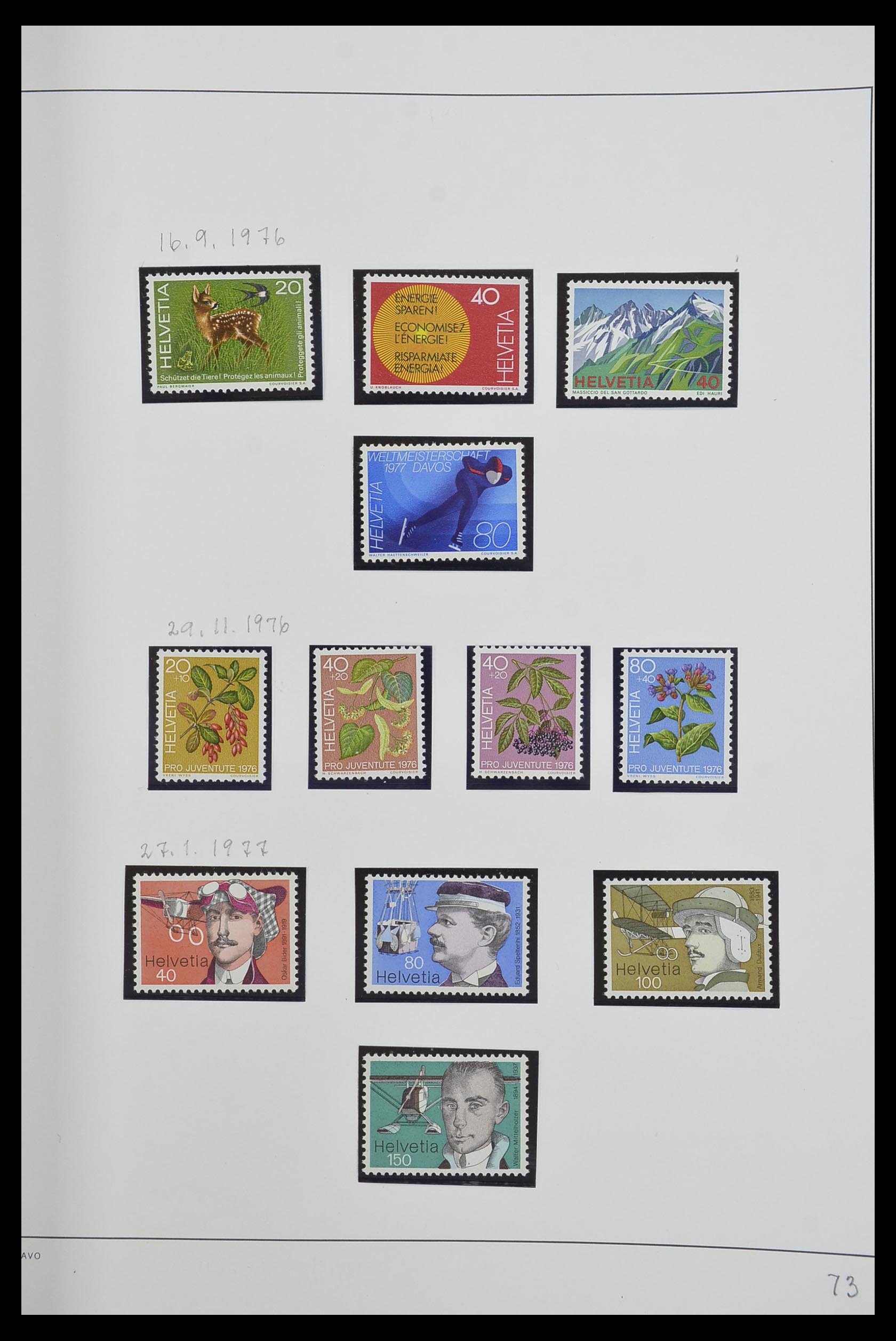33556 073 - Stamp collection 33556 Switzerland 1862-2000.