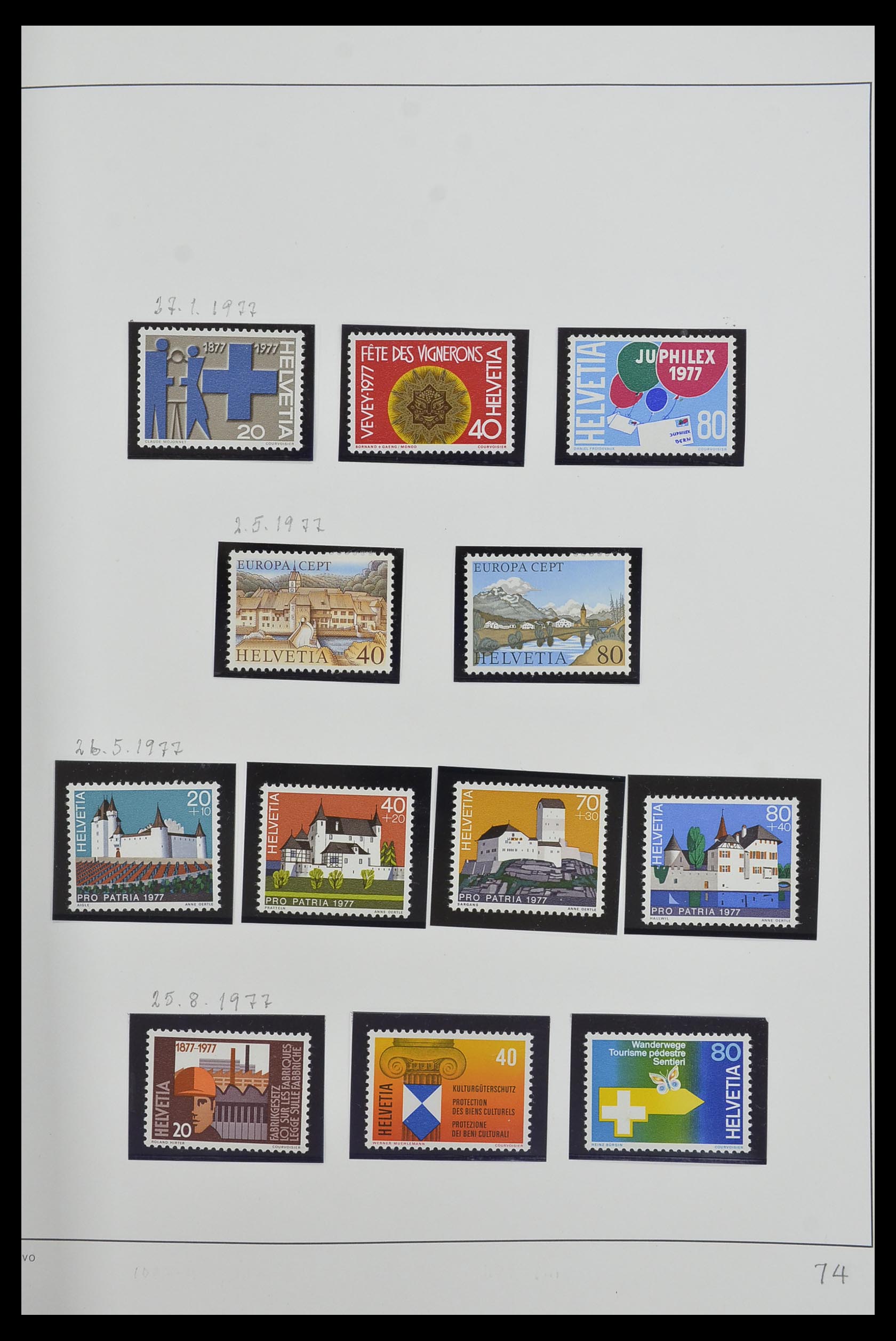 33556 074 - Stamp collection 33556 Switzerland 1862-2000.
