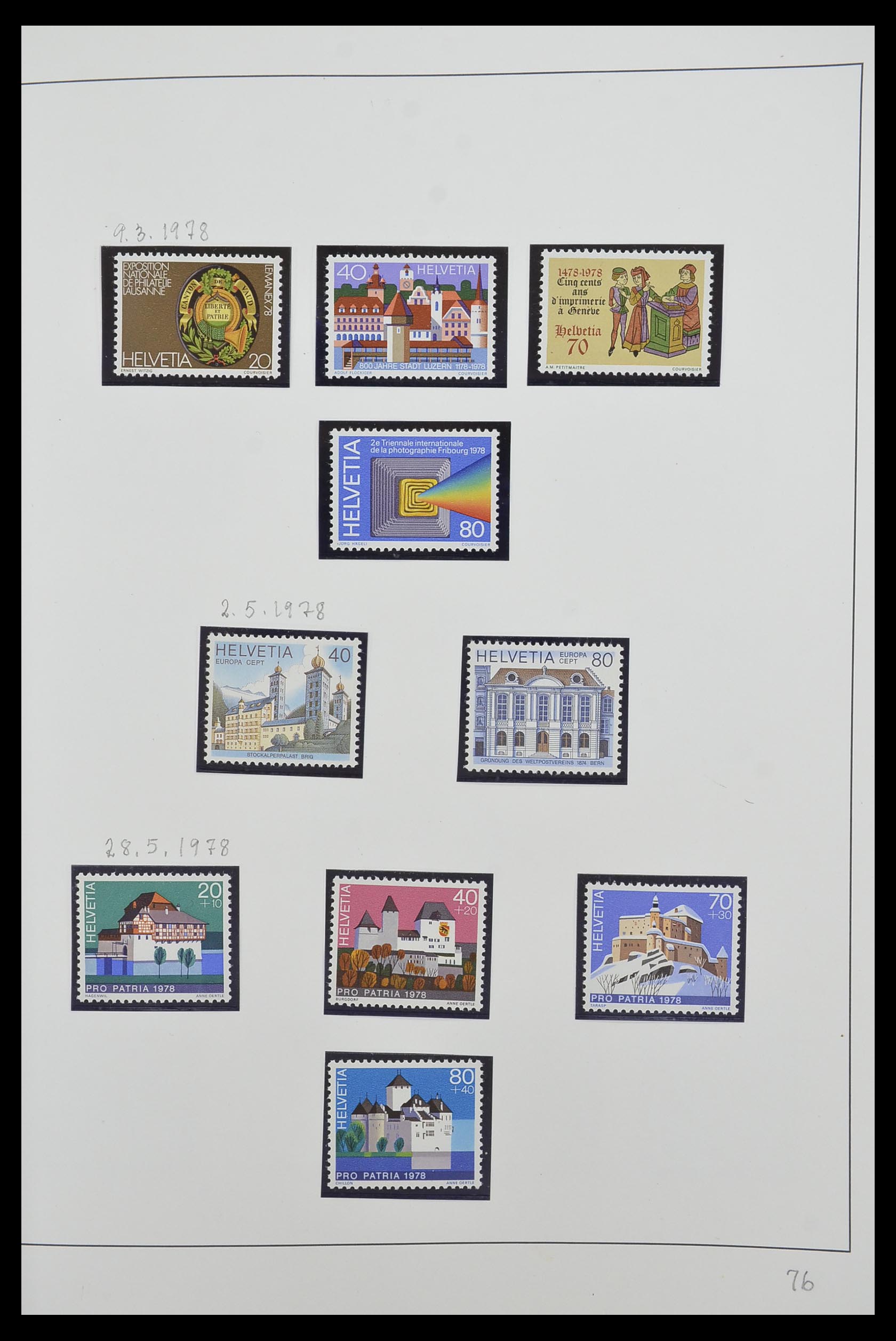 33556 077 - Stamp collection 33556 Switzerland 1862-2000.