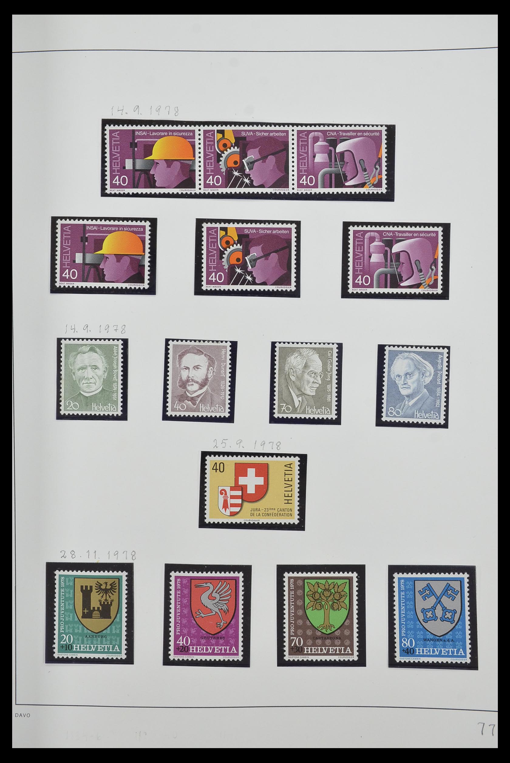 33556 078 - Stamp collection 33556 Switzerland 1862-2000.
