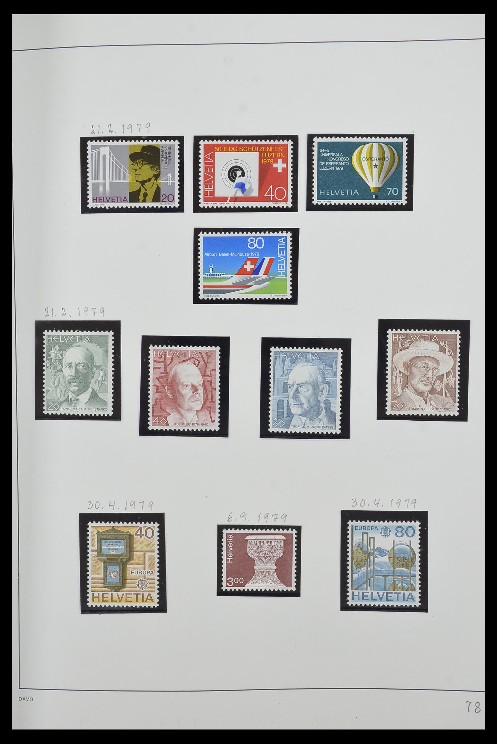 33556 079 - Stamp collection 33556 Switzerland 1862-2000.