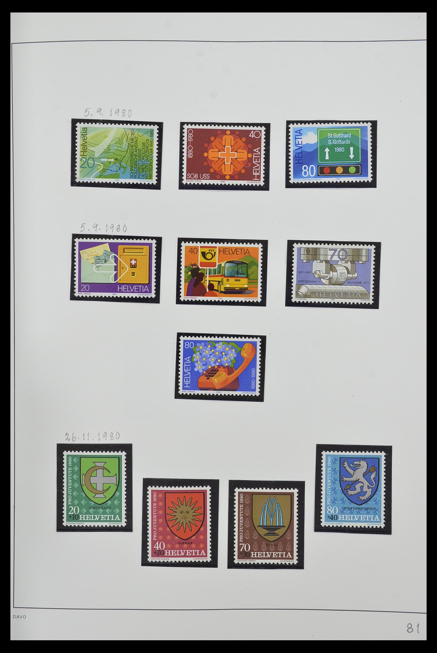 33556 082 - Stamp collection 33556 Switzerland 1862-2000.