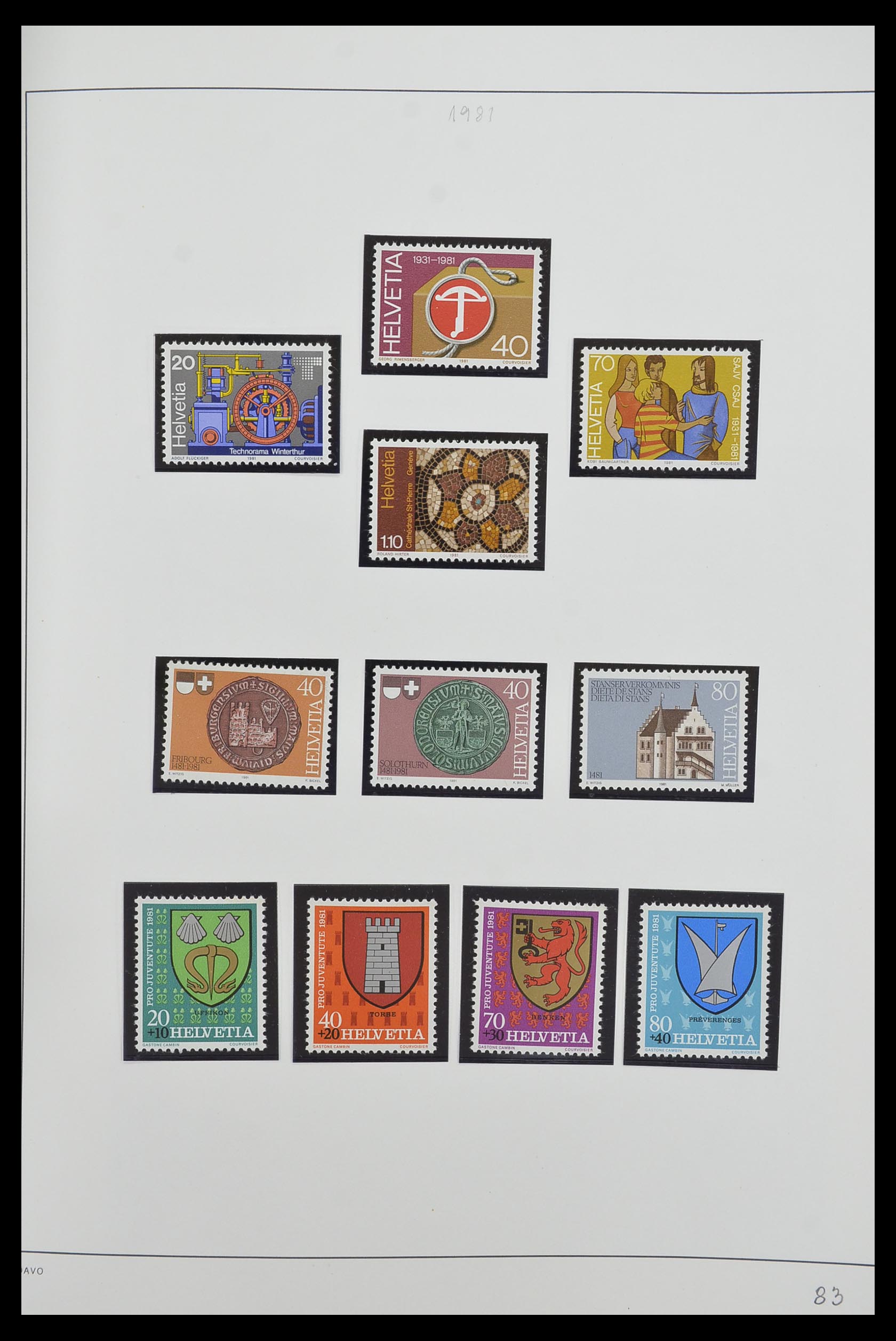 33556 084 - Stamp collection 33556 Switzerland 1862-2000.