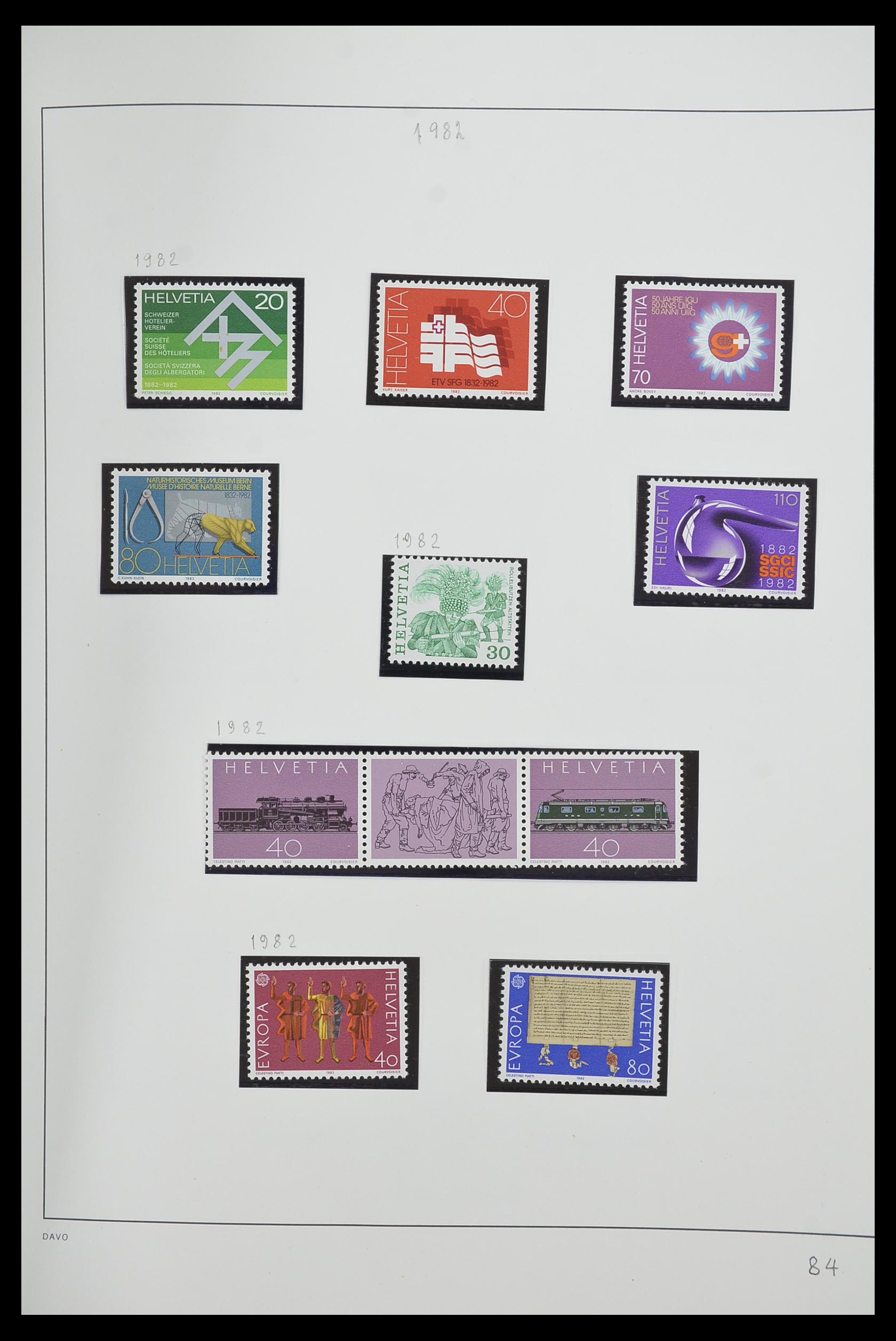 33556 086 - Stamp collection 33556 Switzerland 1862-2000.
