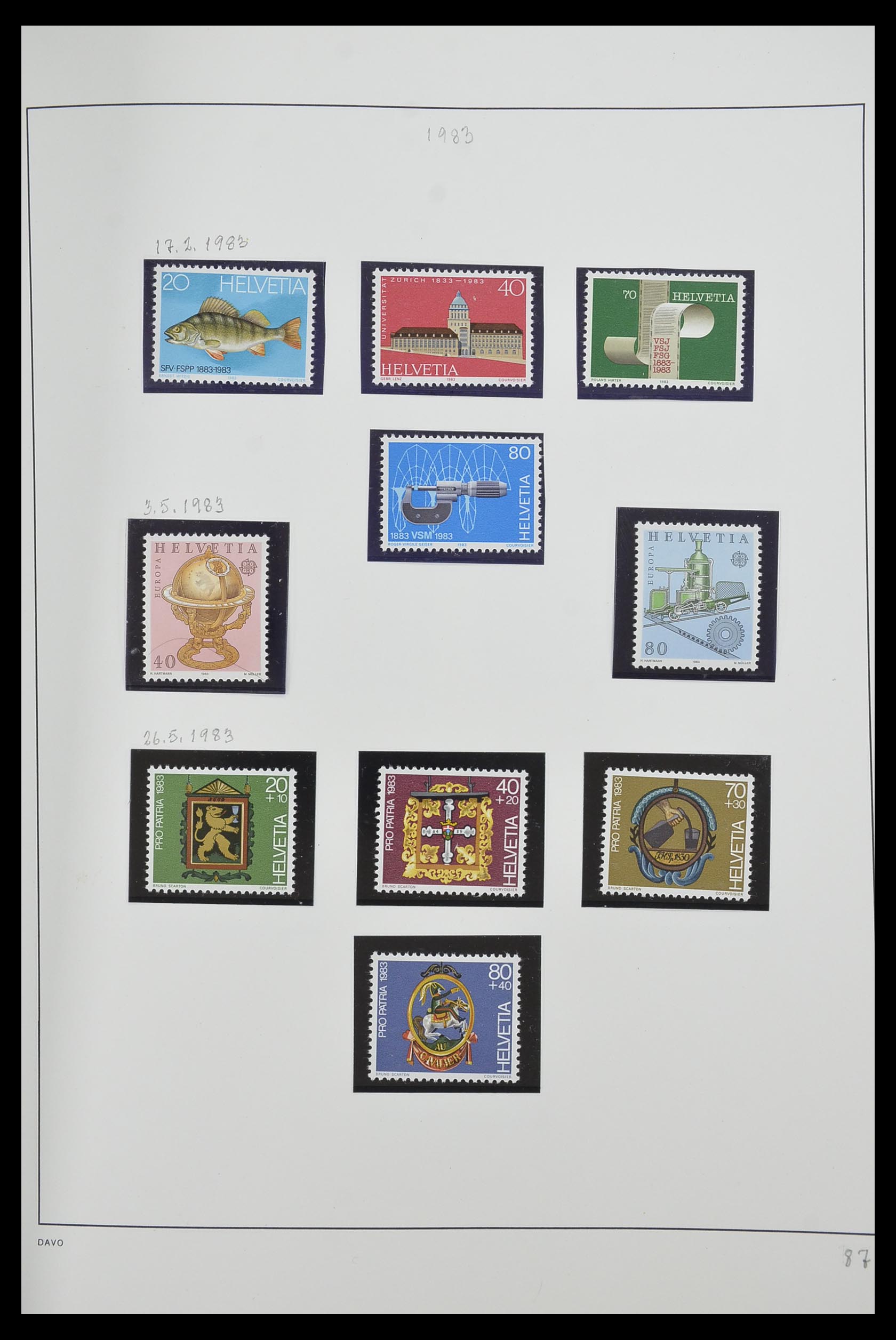 33556 089 - Stamp collection 33556 Switzerland 1862-2000.