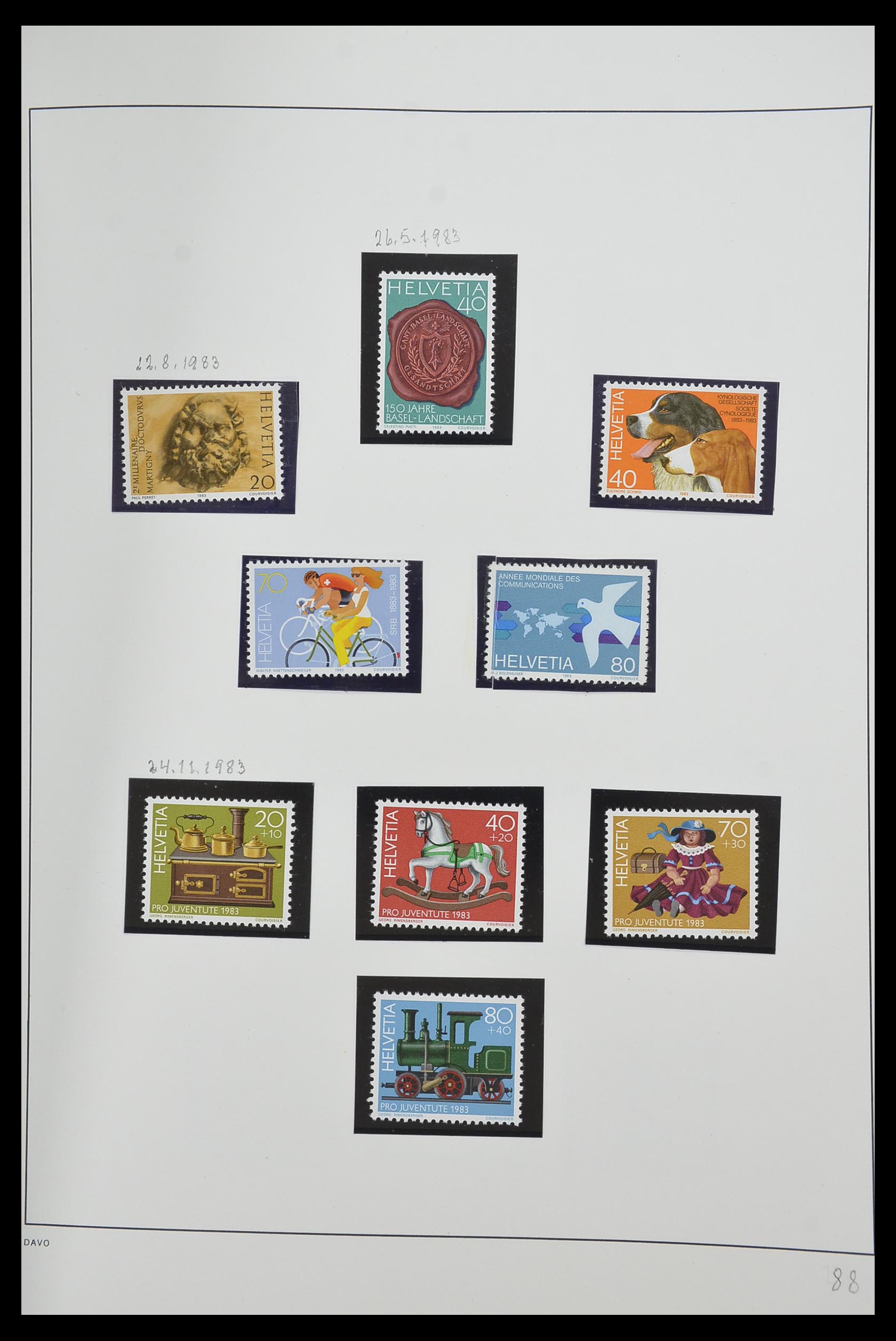 33556 090 - Stamp collection 33556 Switzerland 1862-2000.