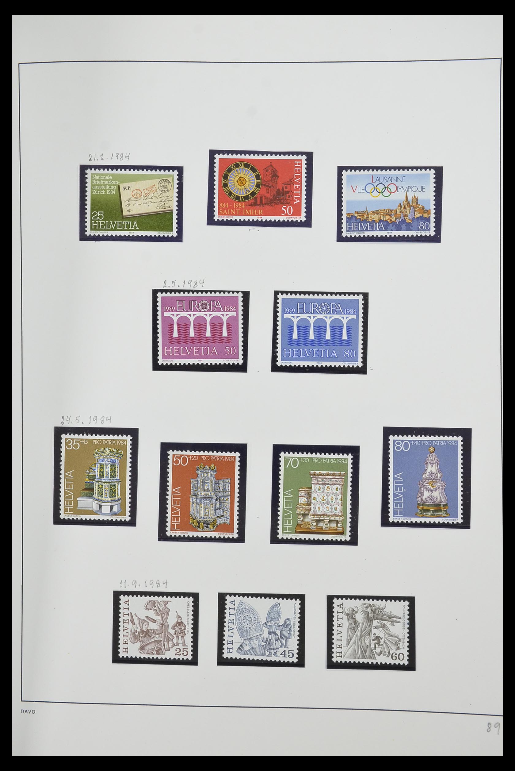 33556 091 - Stamp collection 33556 Switzerland 1862-2000.
