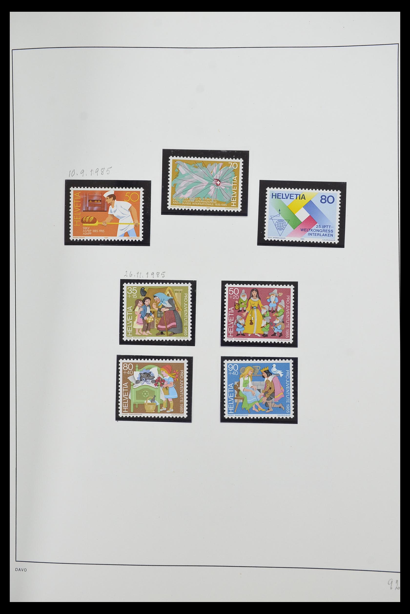 33556 094 - Stamp collection 33556 Switzerland 1862-2000.