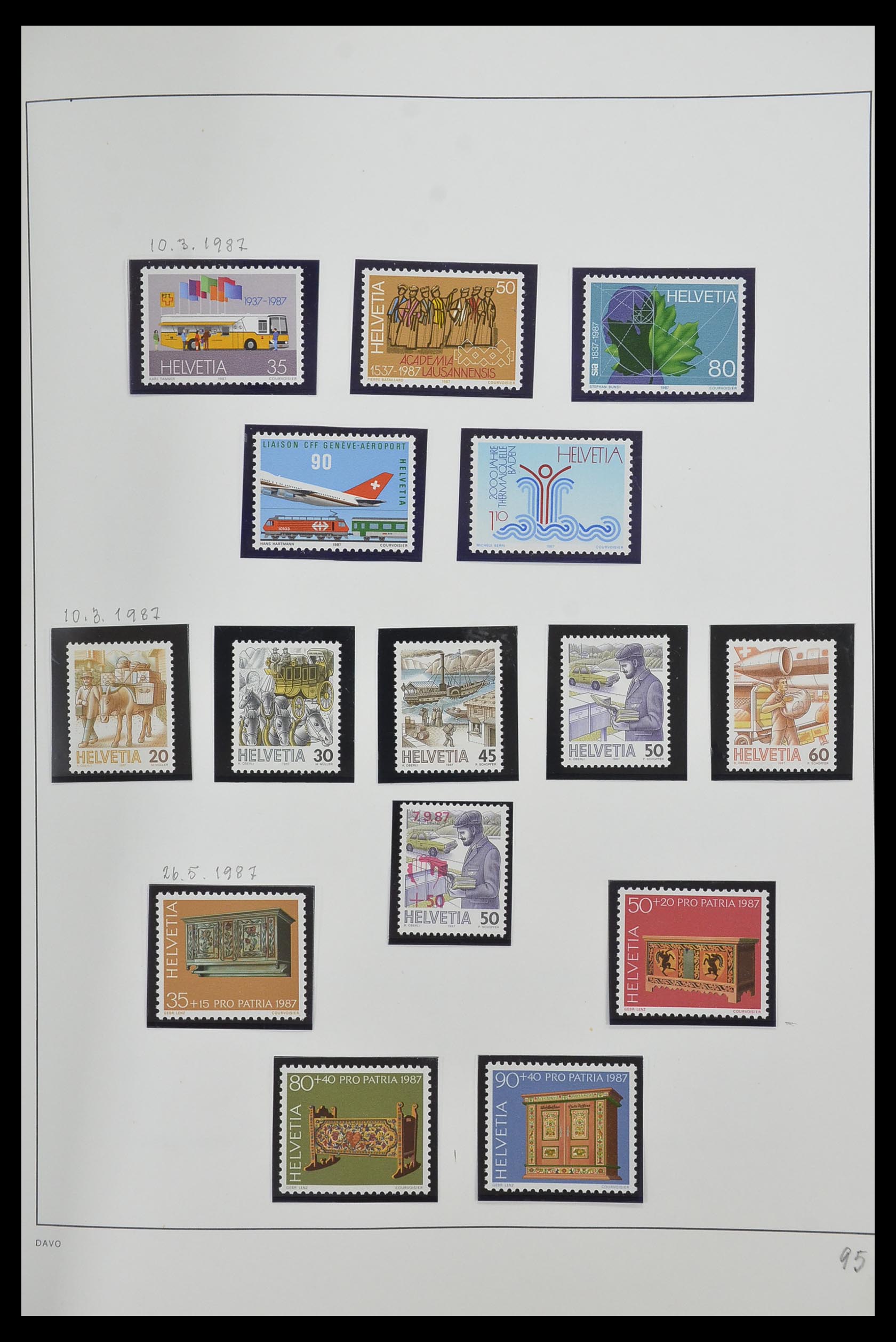 33556 097 - Stamp collection 33556 Switzerland 1862-2000.