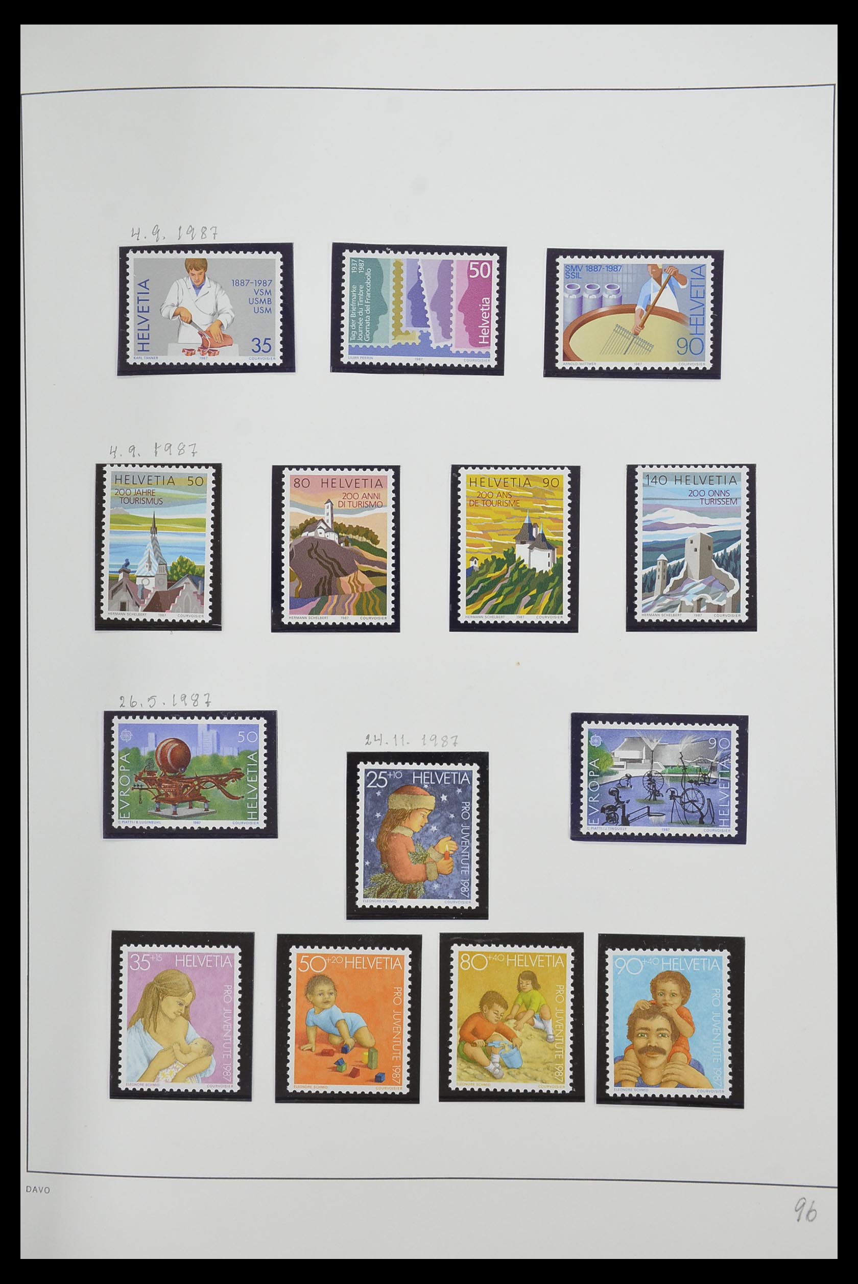 33556 098 - Stamp collection 33556 Switzerland 1862-2000.