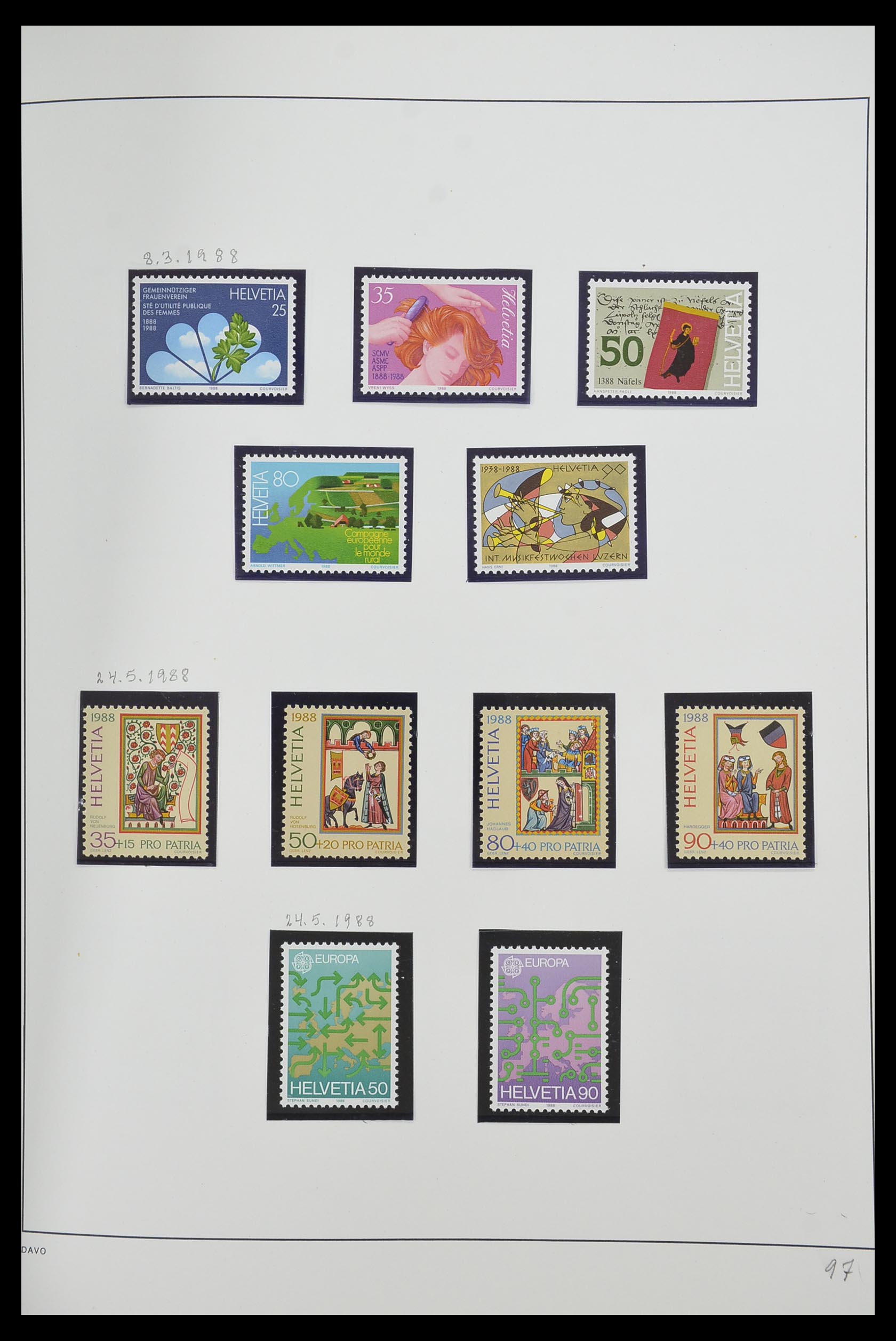 33556 099 - Stamp collection 33556 Switzerland 1862-2000.