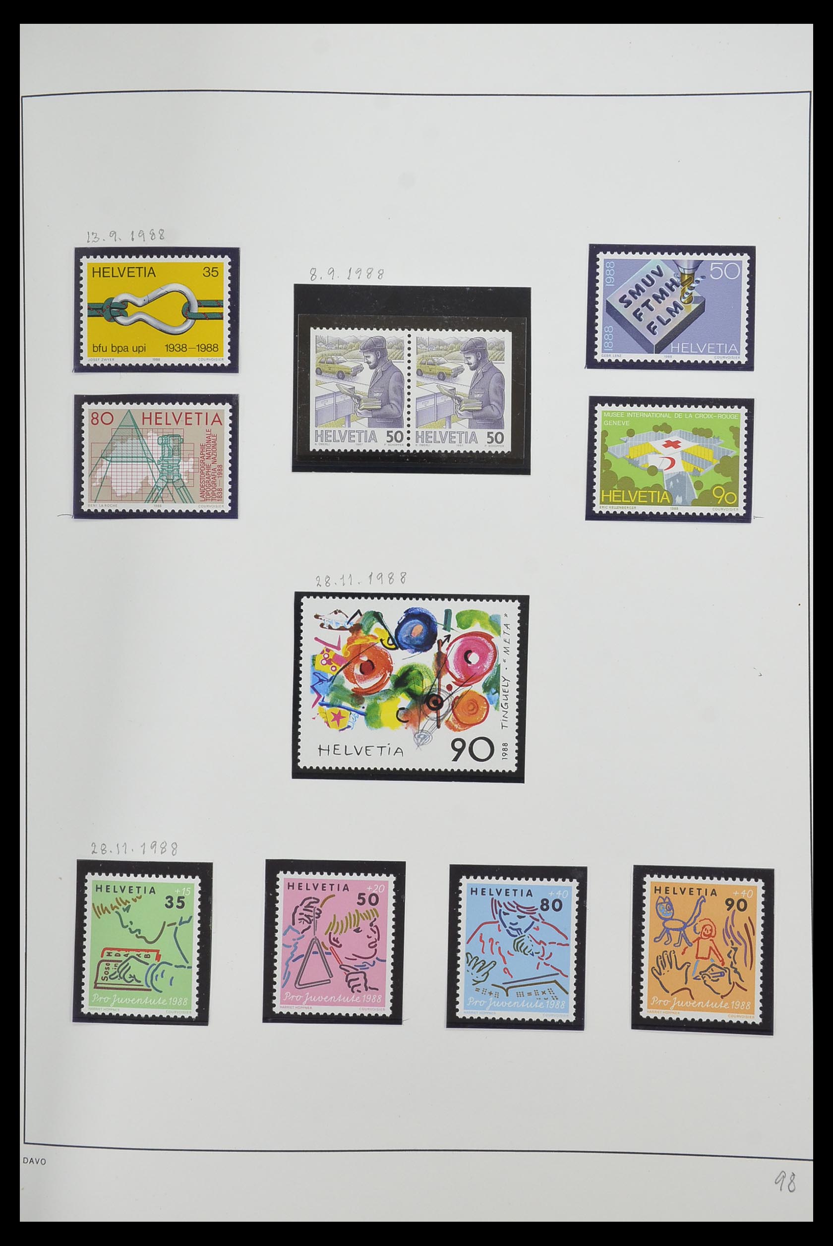 33556 100 - Stamp collection 33556 Switzerland 1862-2000.
