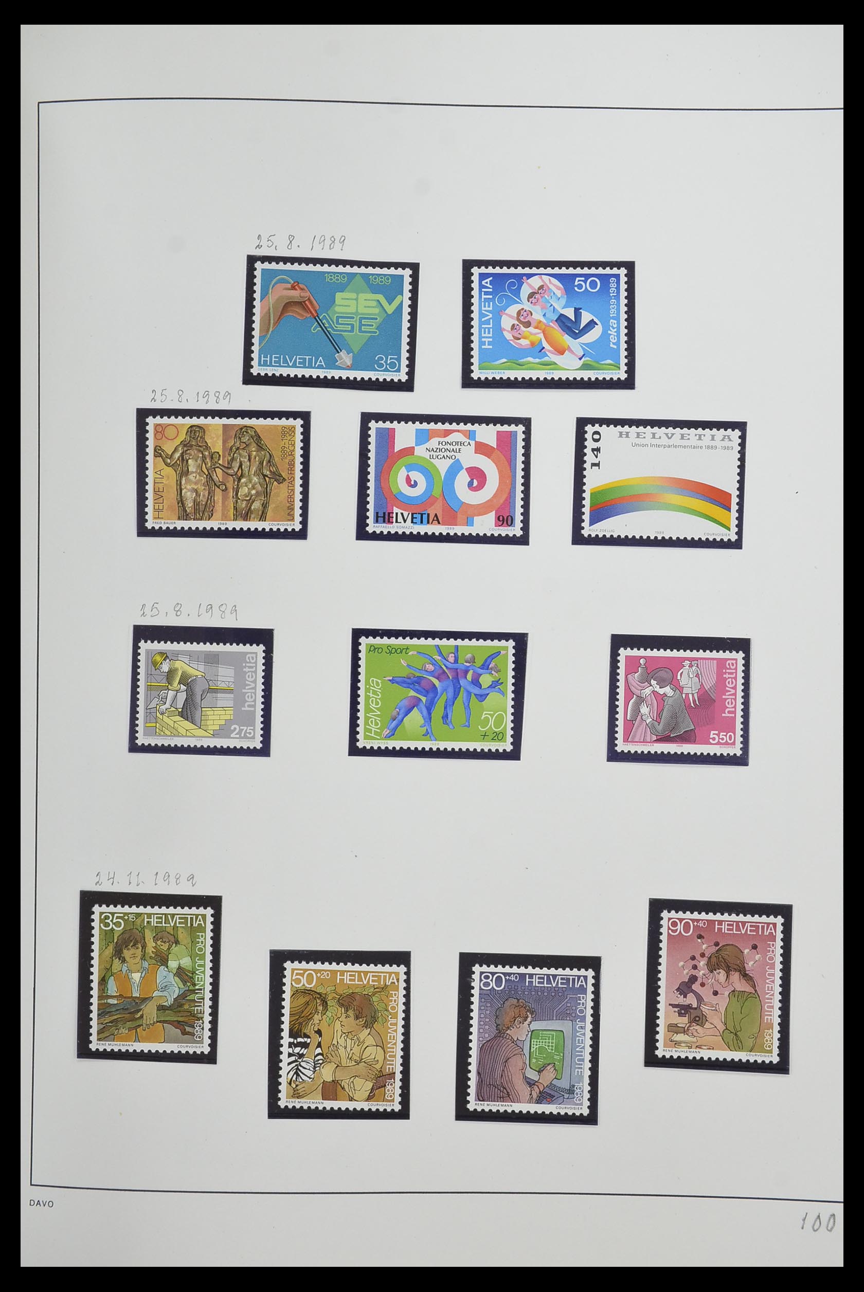 33556 102 - Stamp collection 33556 Switzerland 1862-2000.
