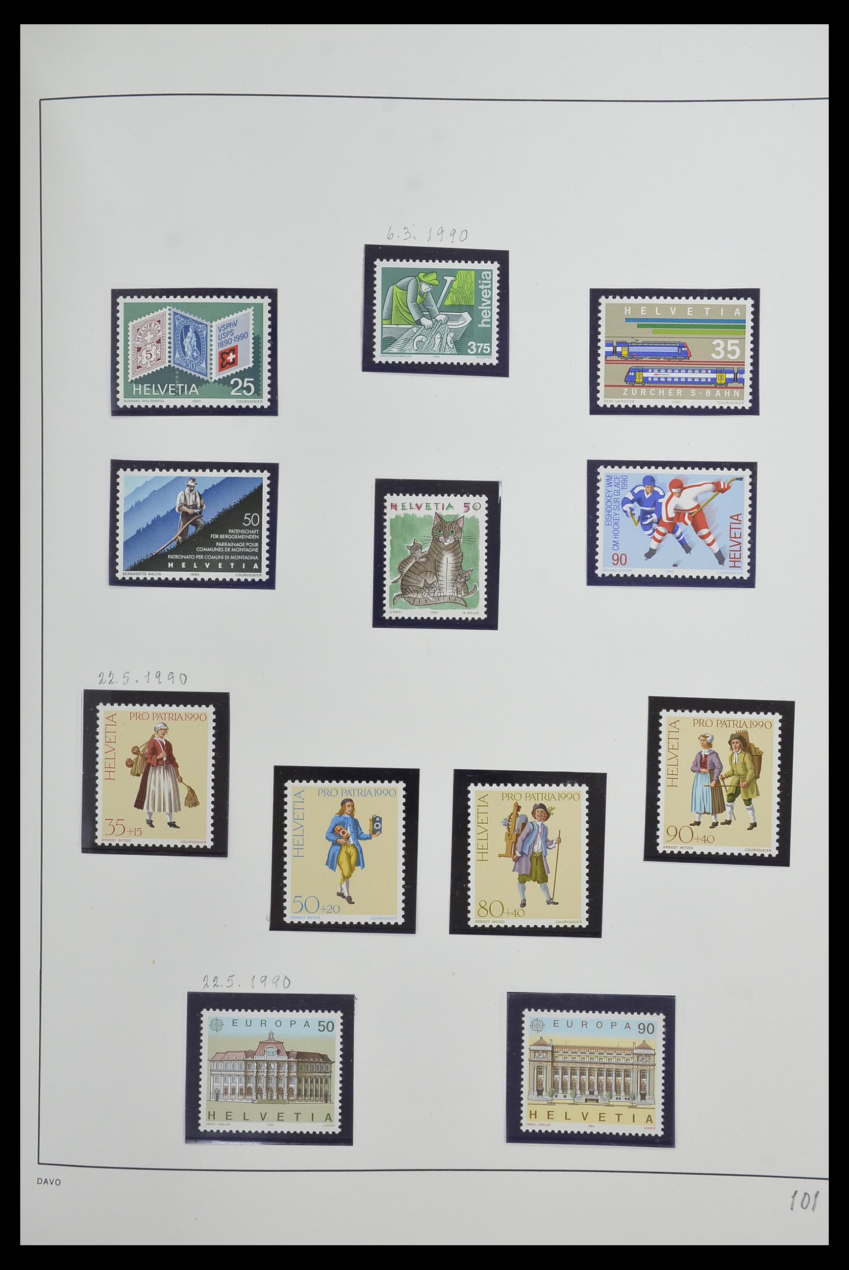 33556 103 - Stamp collection 33556 Switzerland 1862-2000.