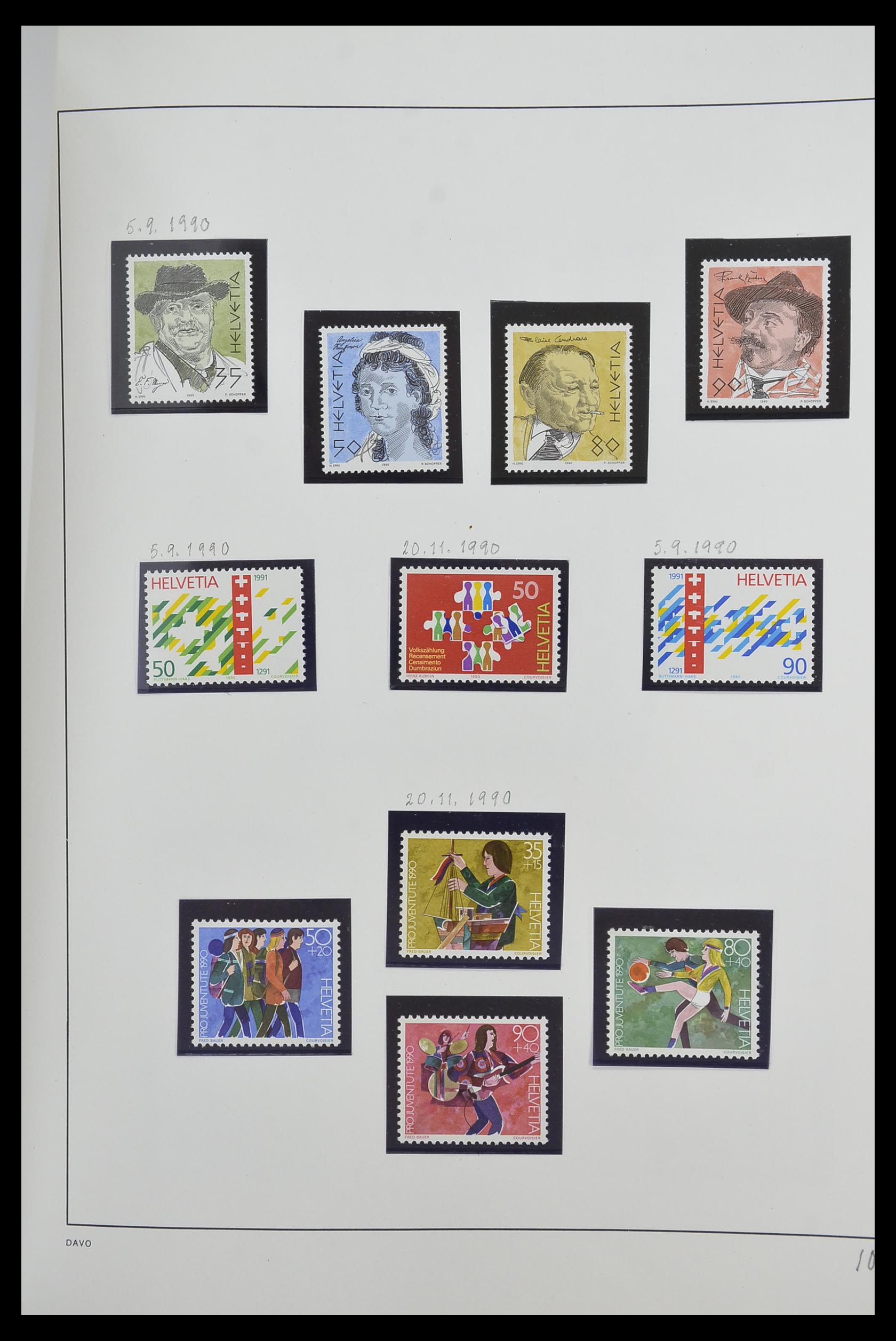 33556 104 - Stamp collection 33556 Switzerland 1862-2000.