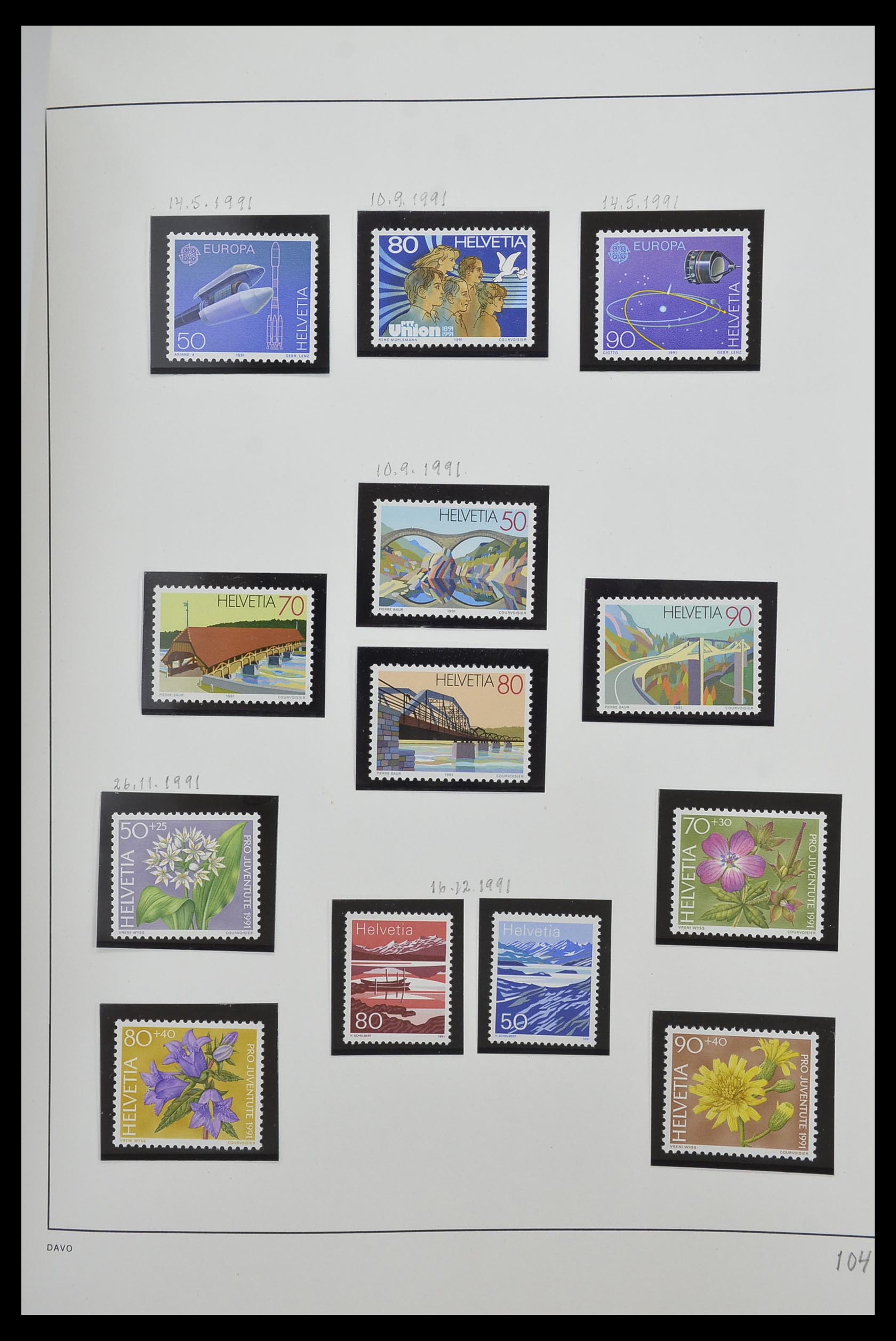 33556 106 - Stamp collection 33556 Switzerland 1862-2000.