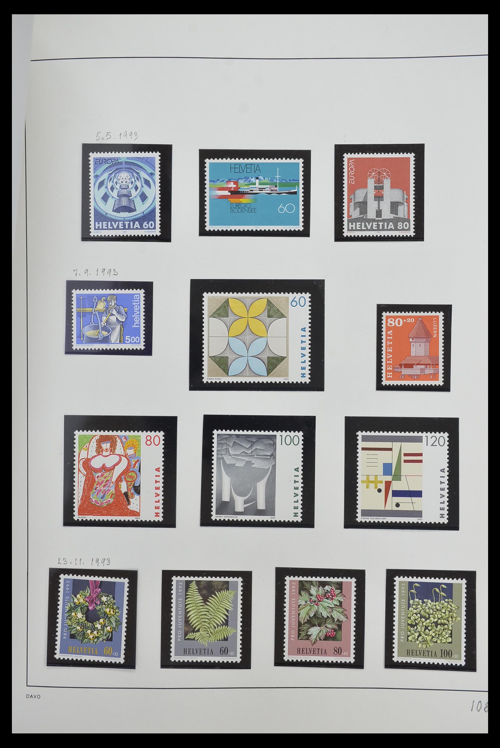 33556 110 - Stamp collection 33556 Switzerland 1862-2000.