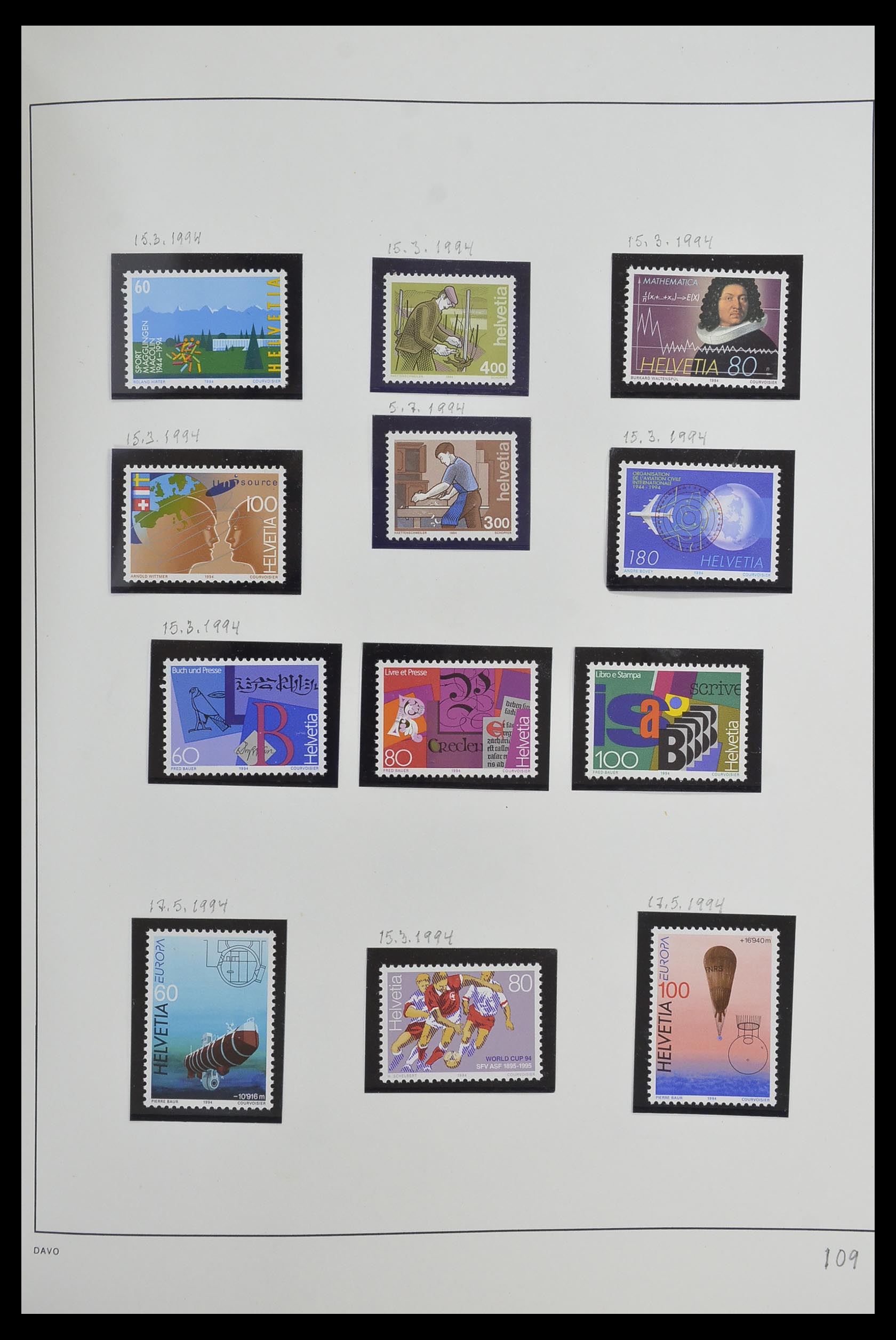 33556 111 - Stamp collection 33556 Switzerland 1862-2000.