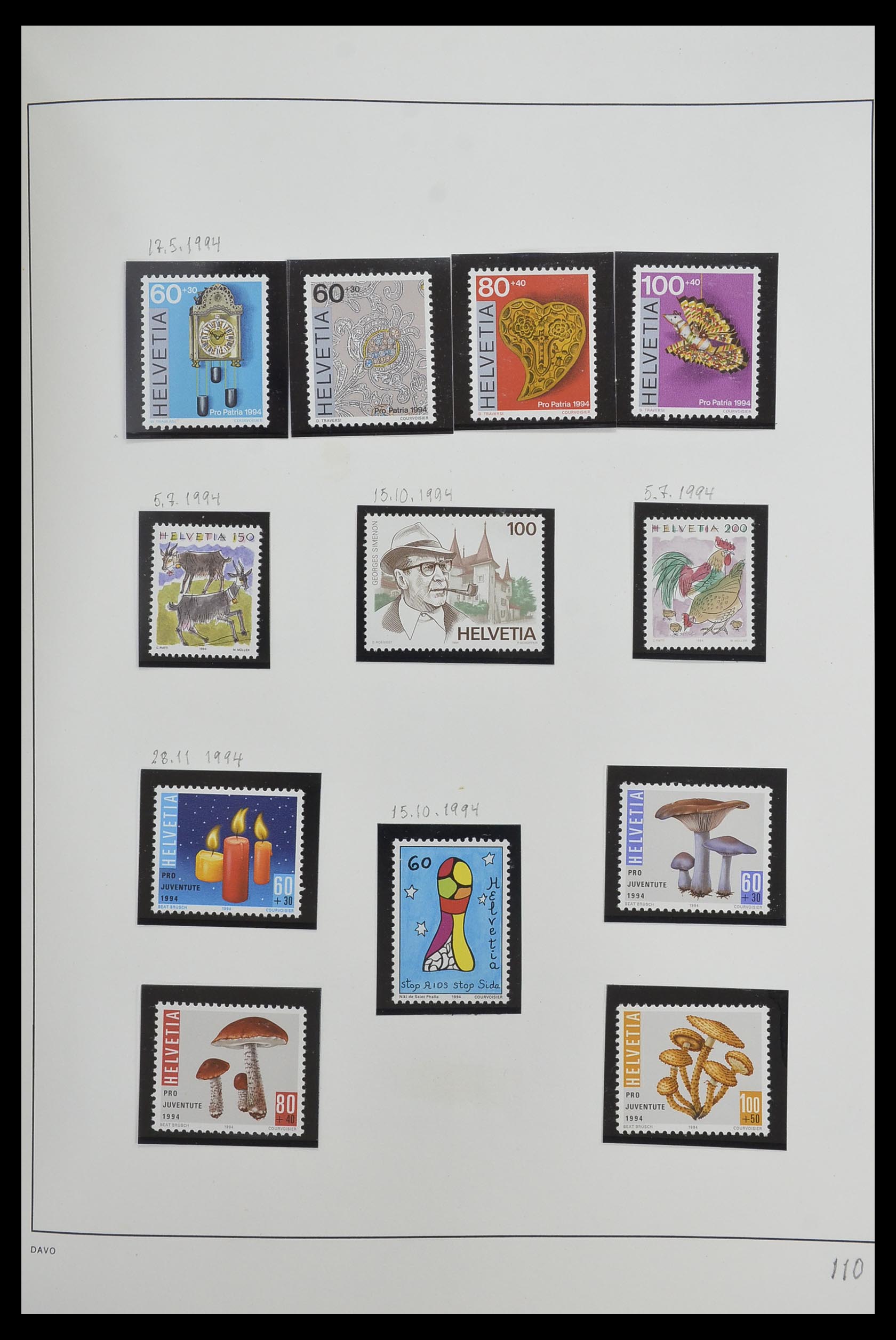 33556 112 - Stamp collection 33556 Switzerland 1862-2000.