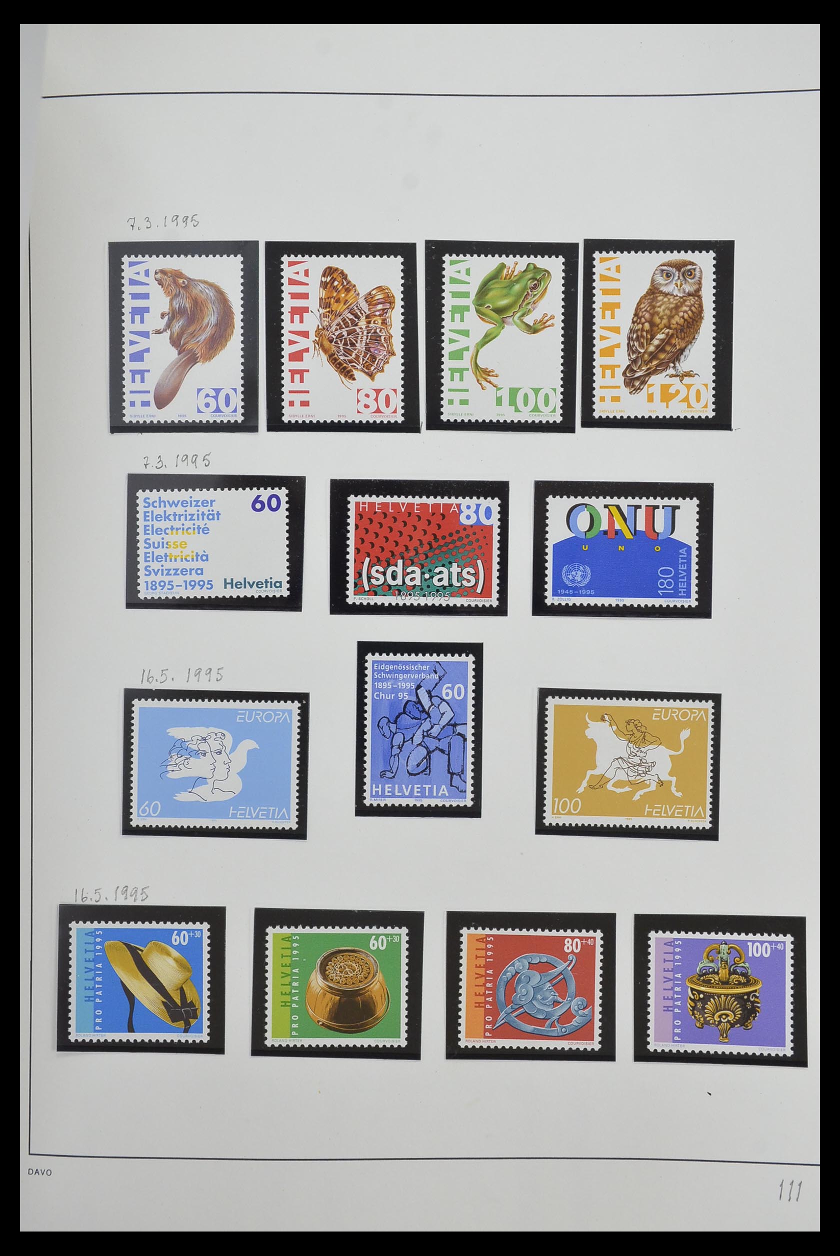 33556 113 - Stamp collection 33556 Switzerland 1862-2000.