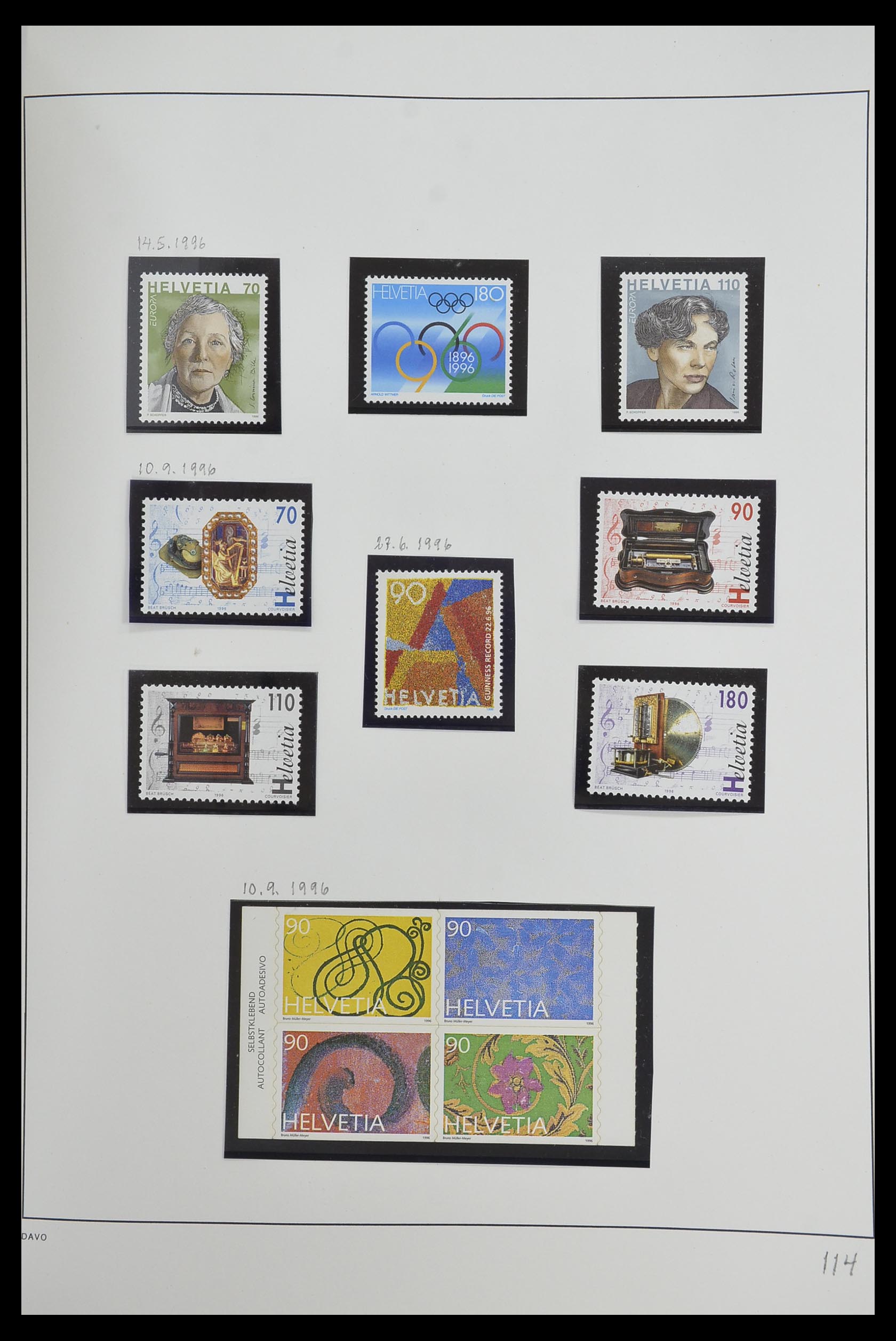 33556 116 - Stamp collection 33556 Switzerland 1862-2000.