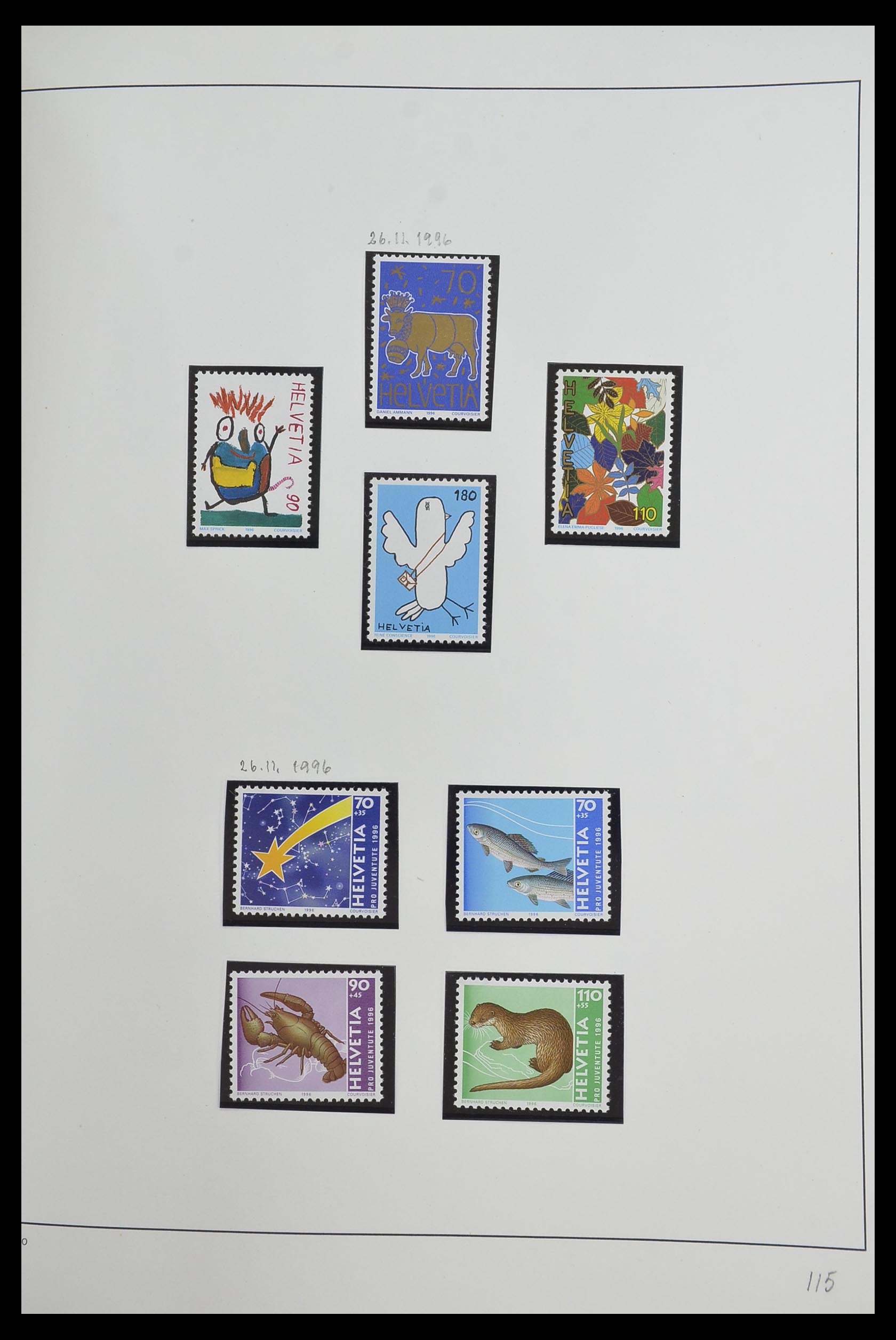 33556 117 - Stamp collection 33556 Switzerland 1862-2000.
